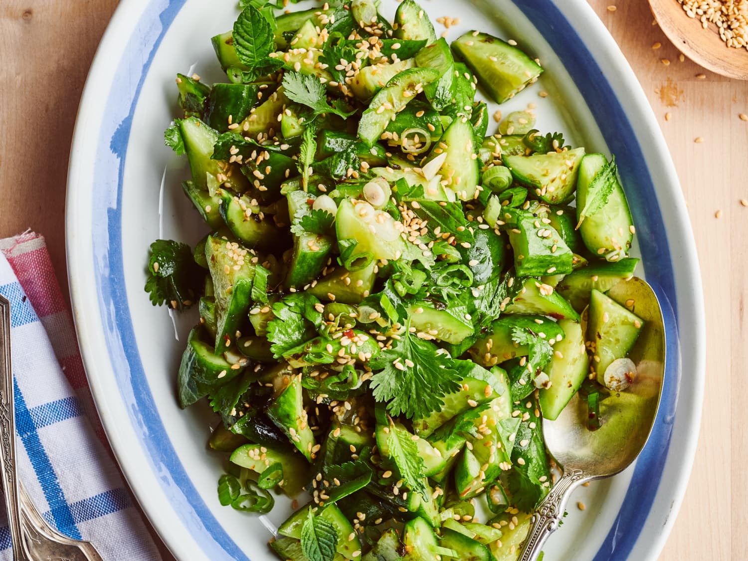 Japanese Inspired Cucumber Salad Recipe Kitchn