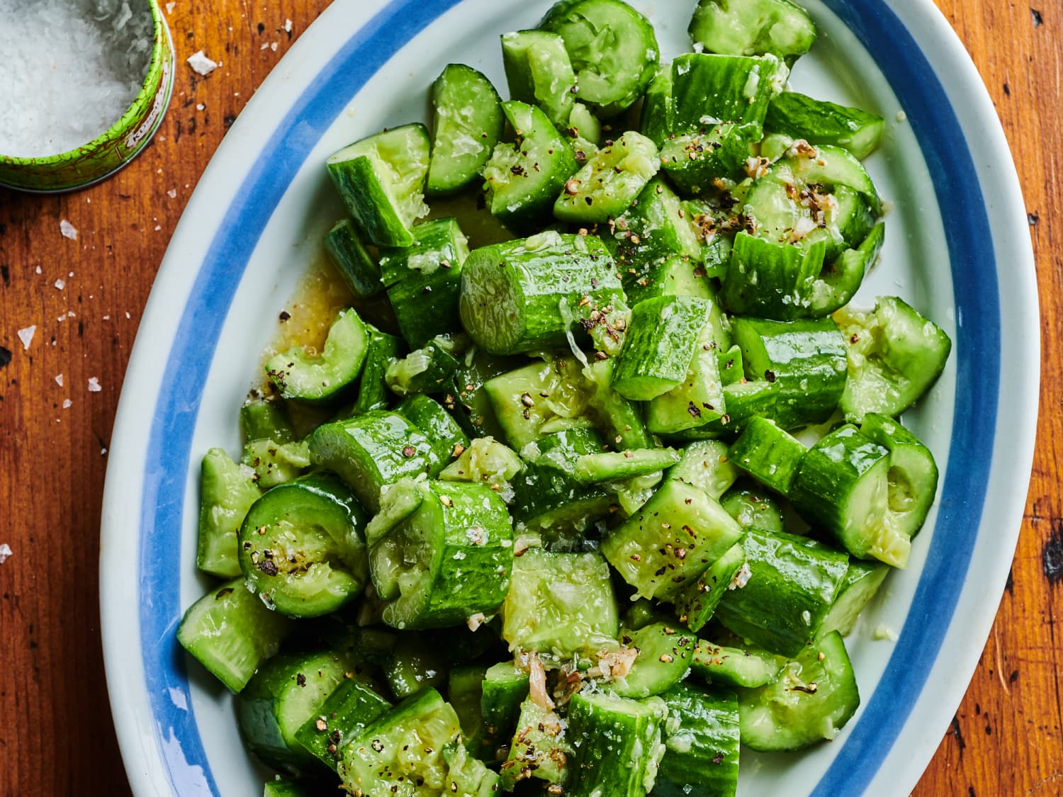 Salt And Pepper Smashed Cucumber Salad Kitchn