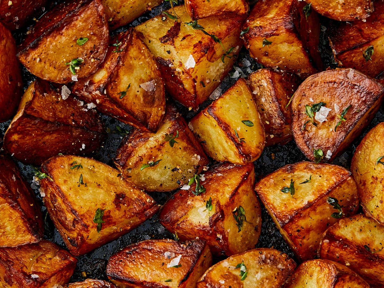 Pan Fried Potatoes {crispy & golden} - Lauren's Latest