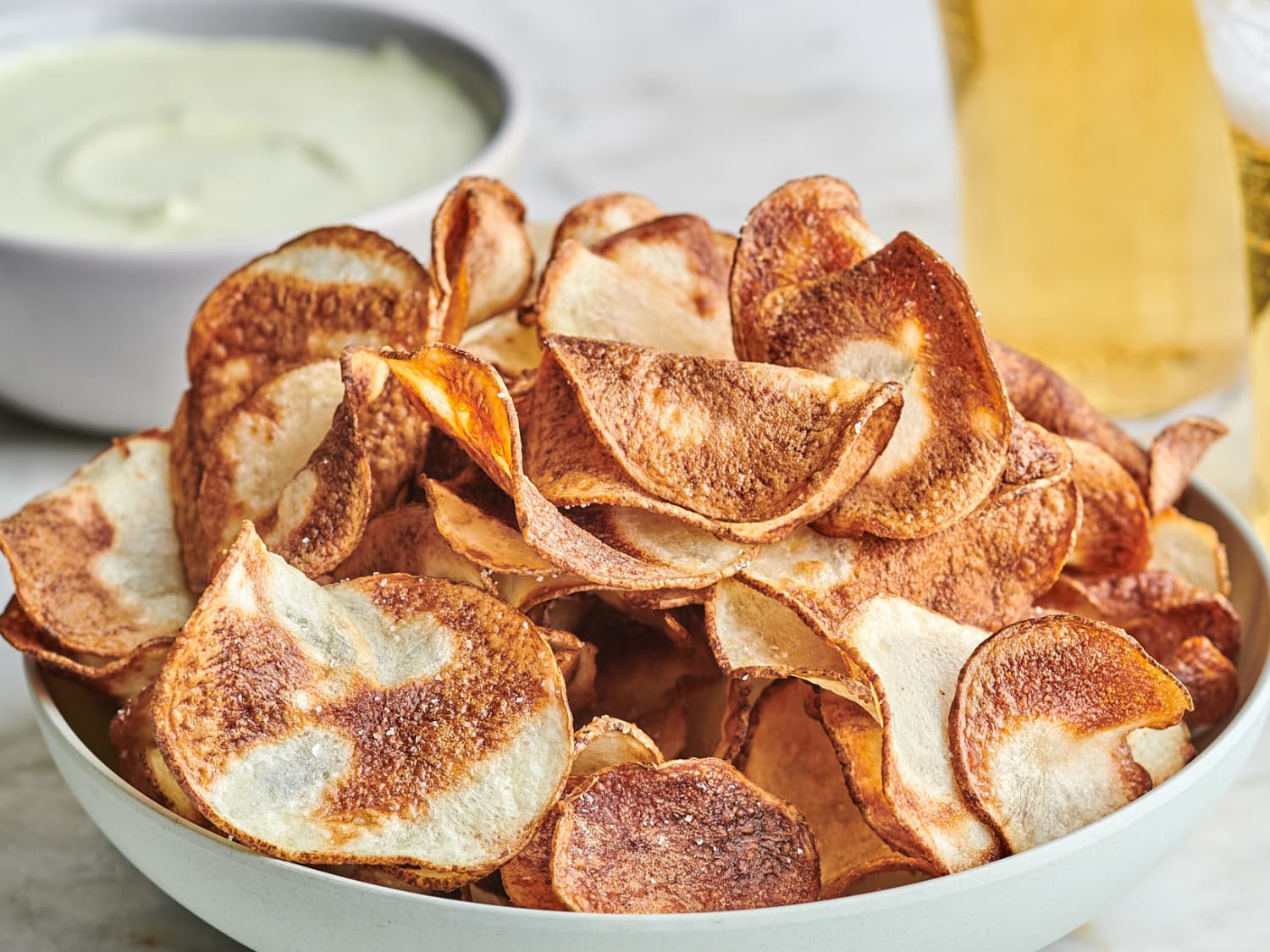Potato Slices Air Fryer Sweet Potato Temperature Crispy Air Fryer