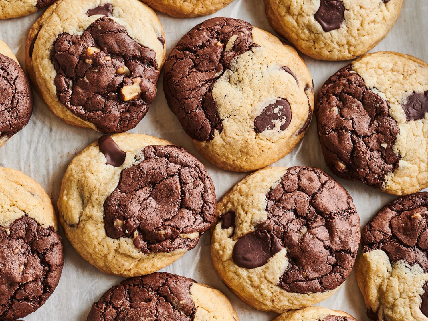 Brookies Recipe Half Brownie Half Chocolate Chip Cookie Kitchn