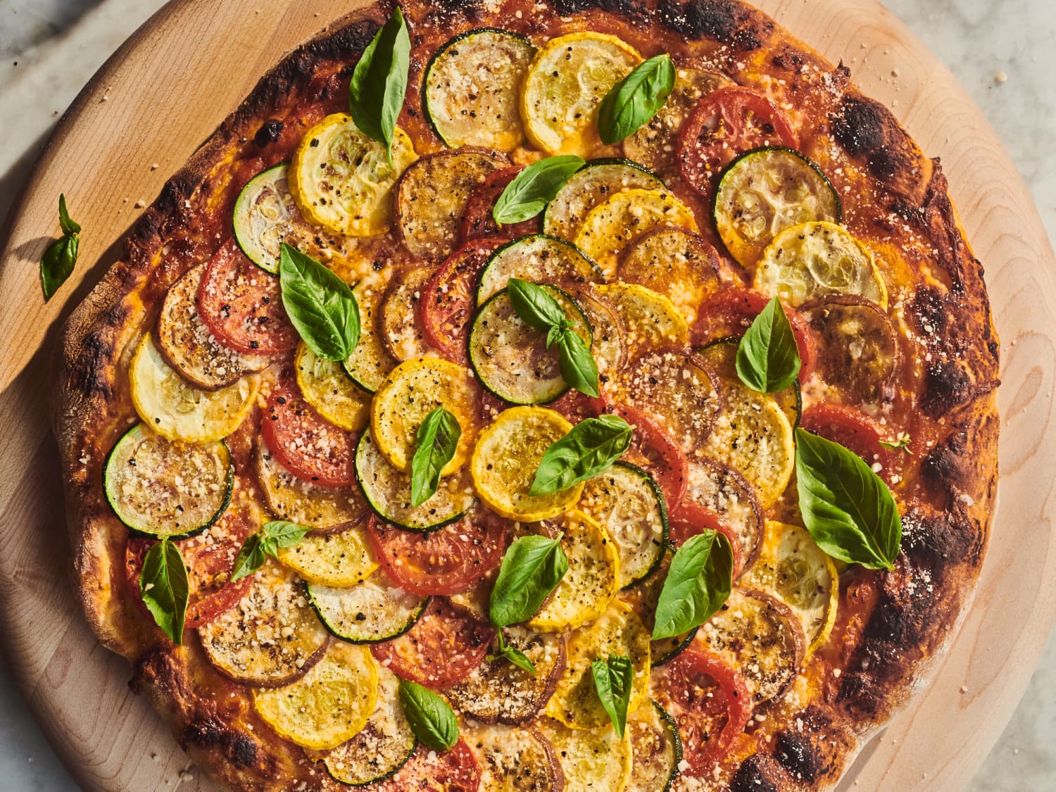 Ratatouille Pizza Recipe (with Squash, Eggplant, and Tomtato)