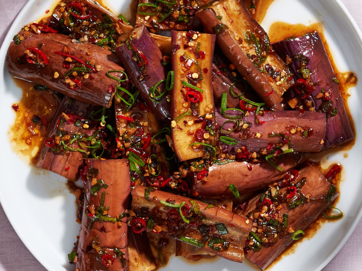 Spicy Asian Eggplant Salad