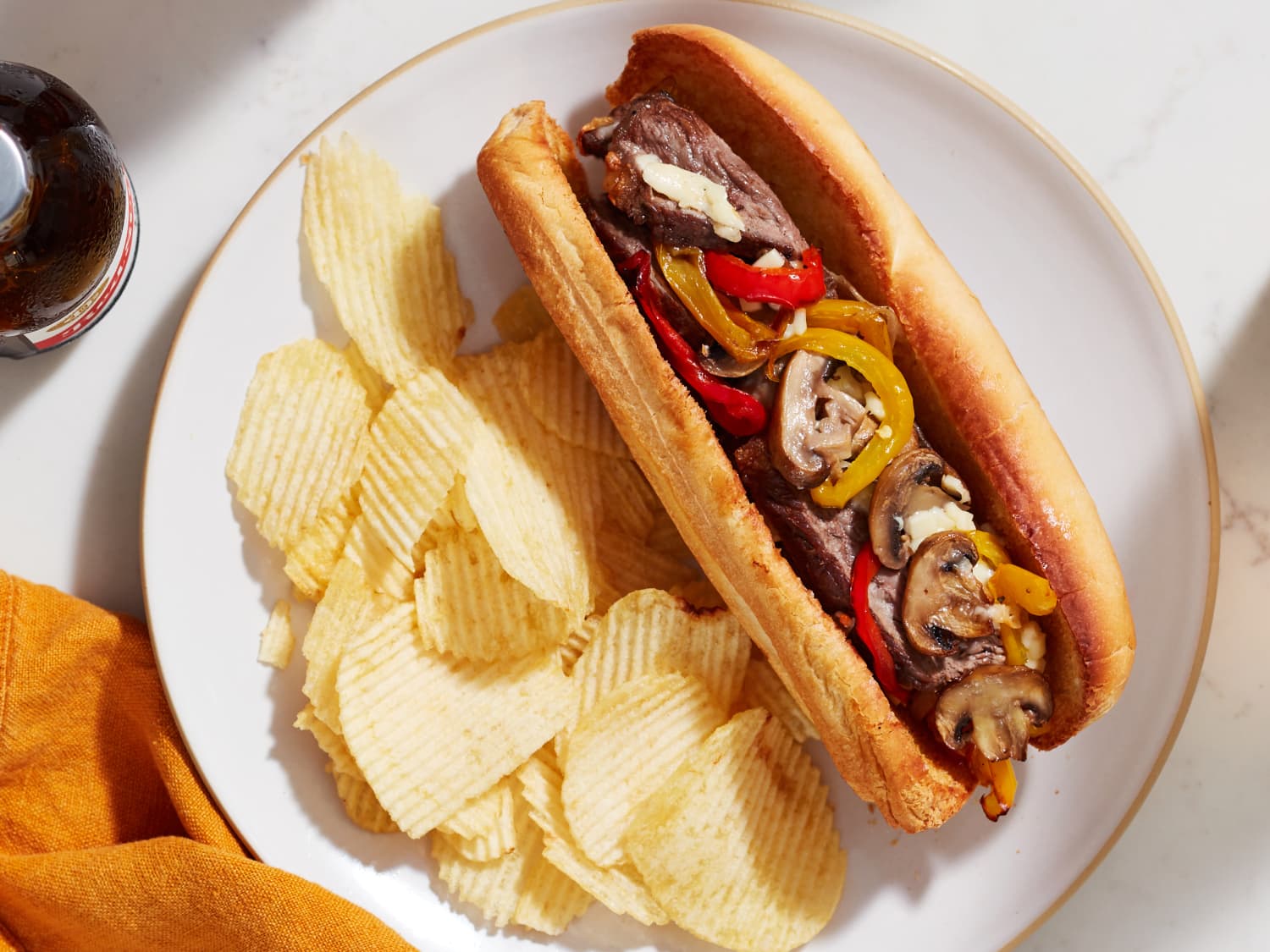 Sheet Pan Philly Cheesesteak Sandwich Recipe (Extra Quick Easy