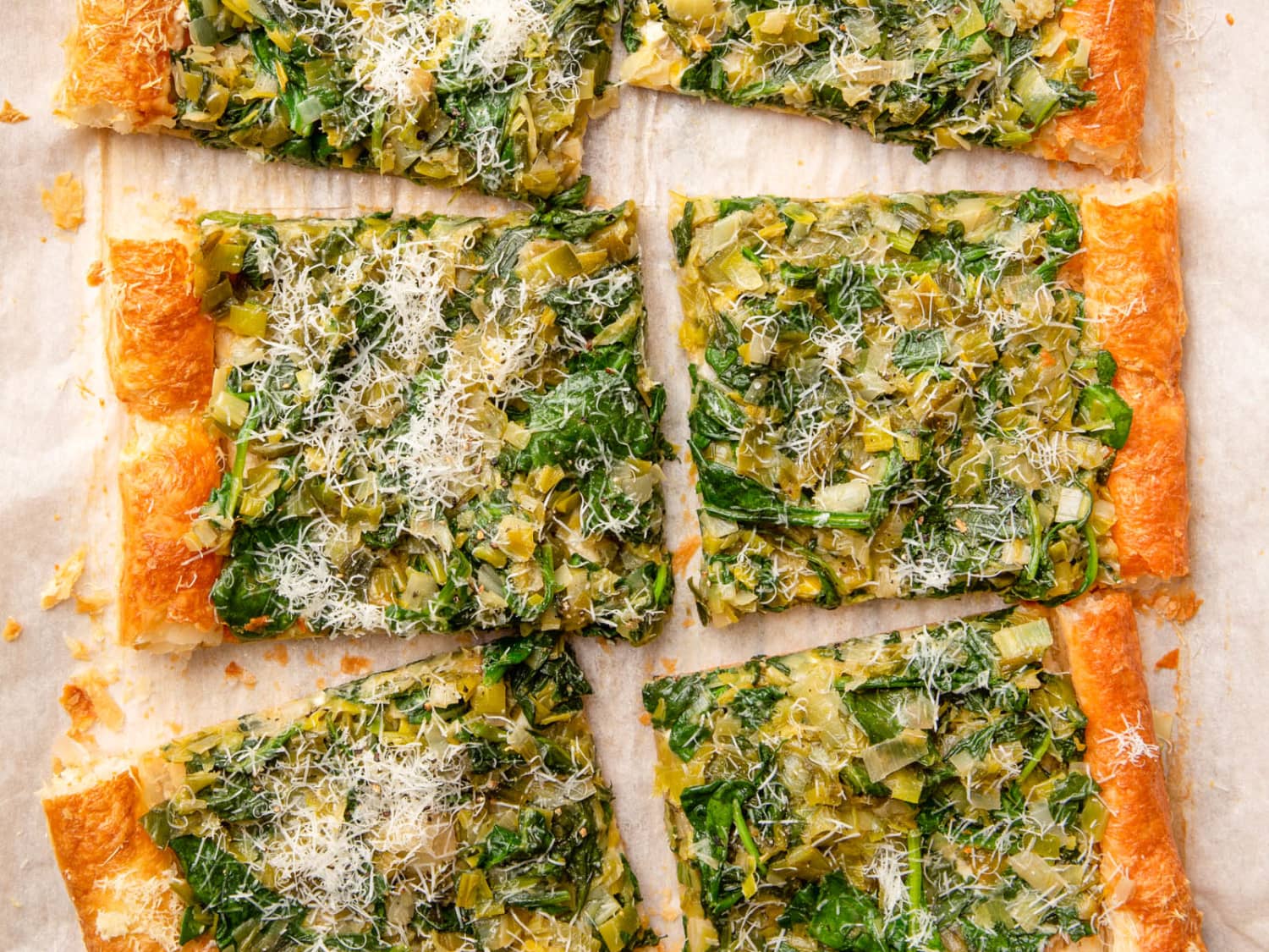 Leek & Onion Puff Pastry Tart - This Healthy Table