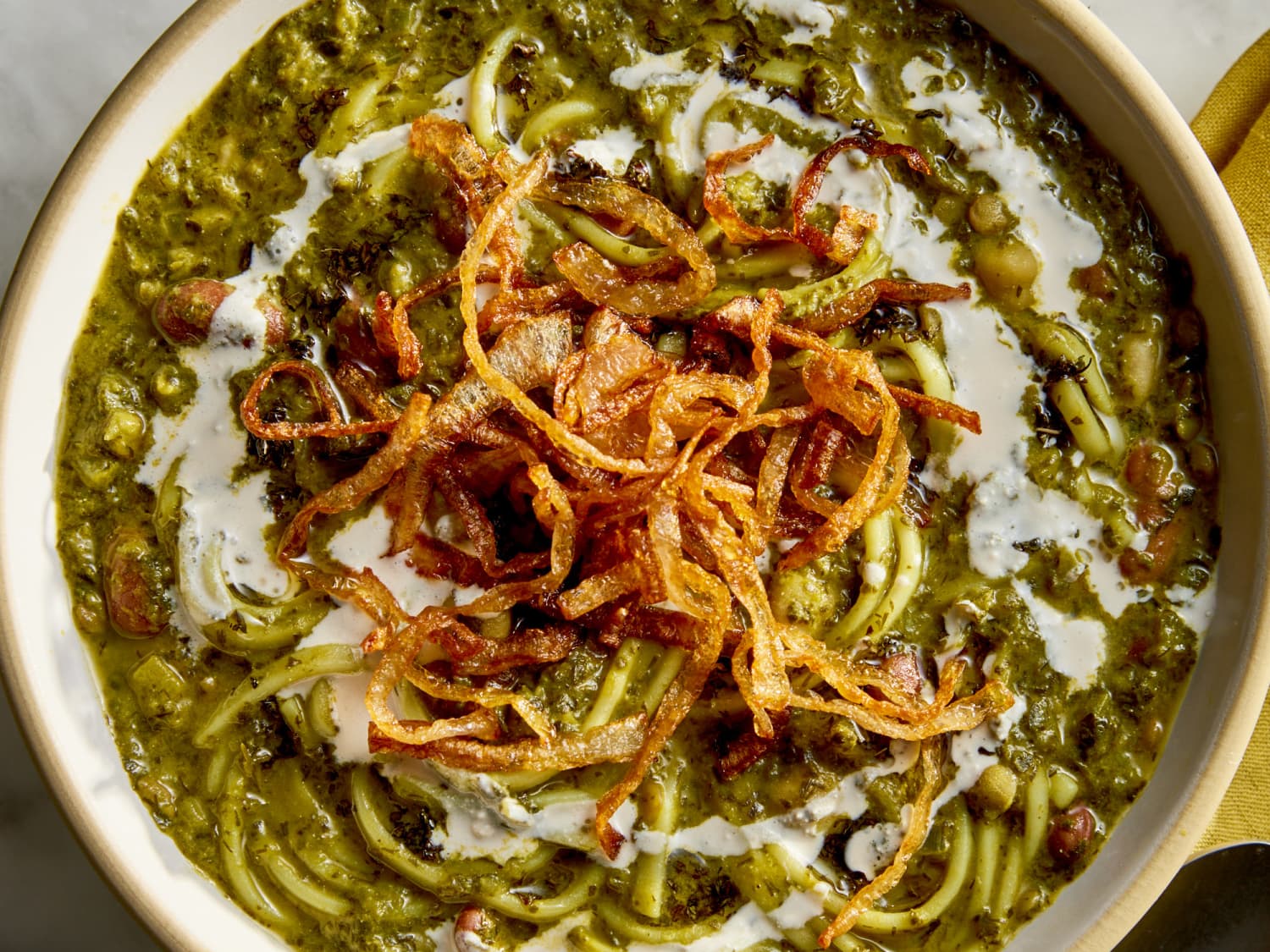 Ash Reshteh Recipe (Persian Stew with Noodles, Beans, and Greens) | Kitchn