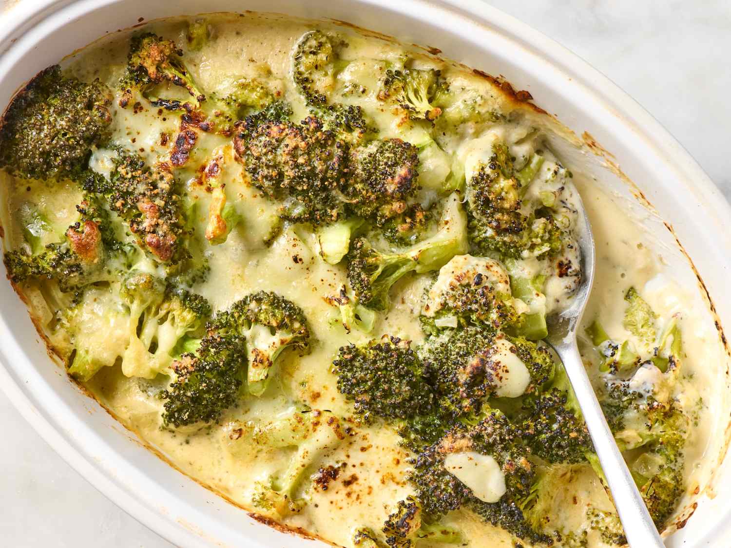 Cheesy Baked Broccoli
