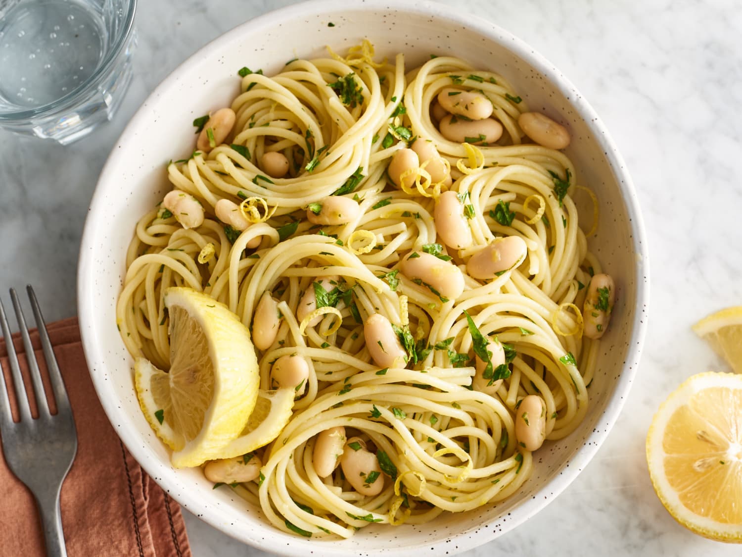 Cold Noodles With Salsa Verde And White Beans Kitchn