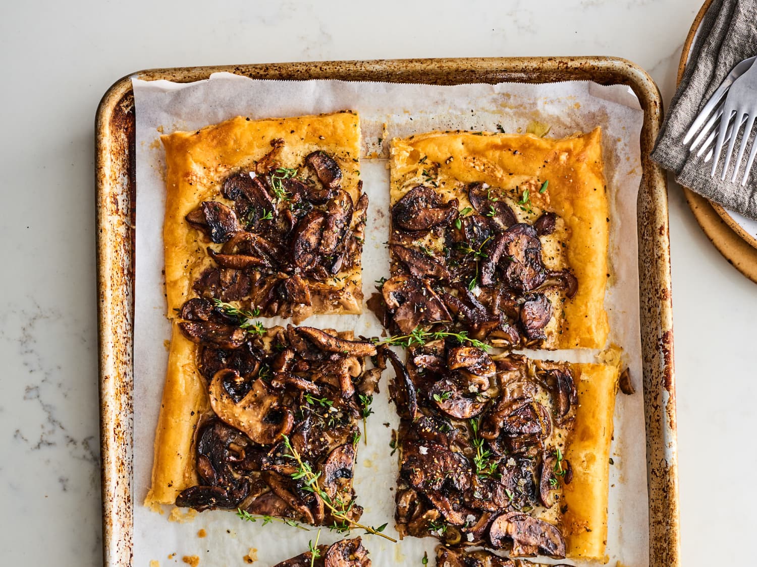 Mushroom Puff Pastry Tarts - Sally's Baking Addiction