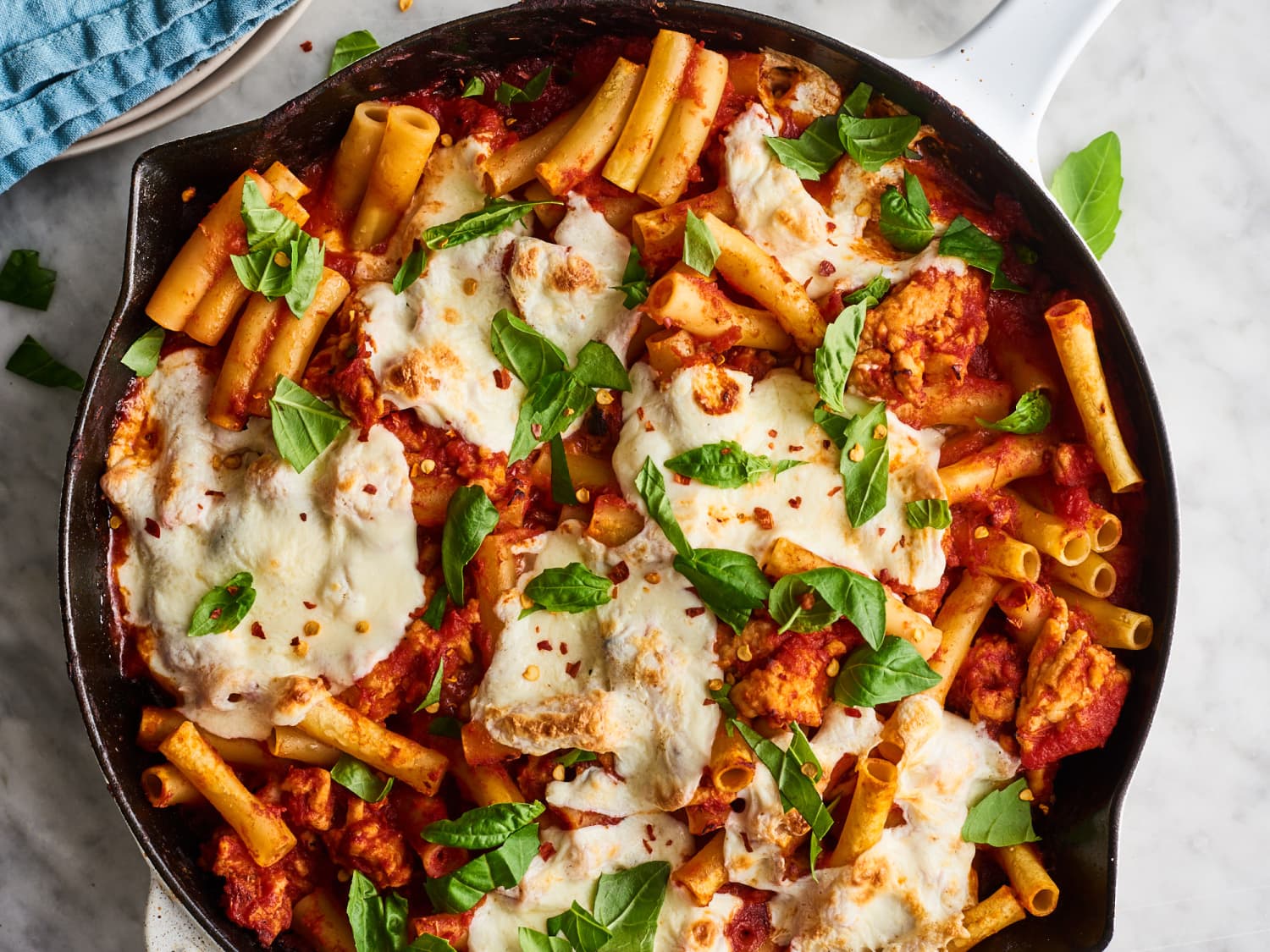 Baked Ziti With Spicy Ground Turkey Recipe Kitchn