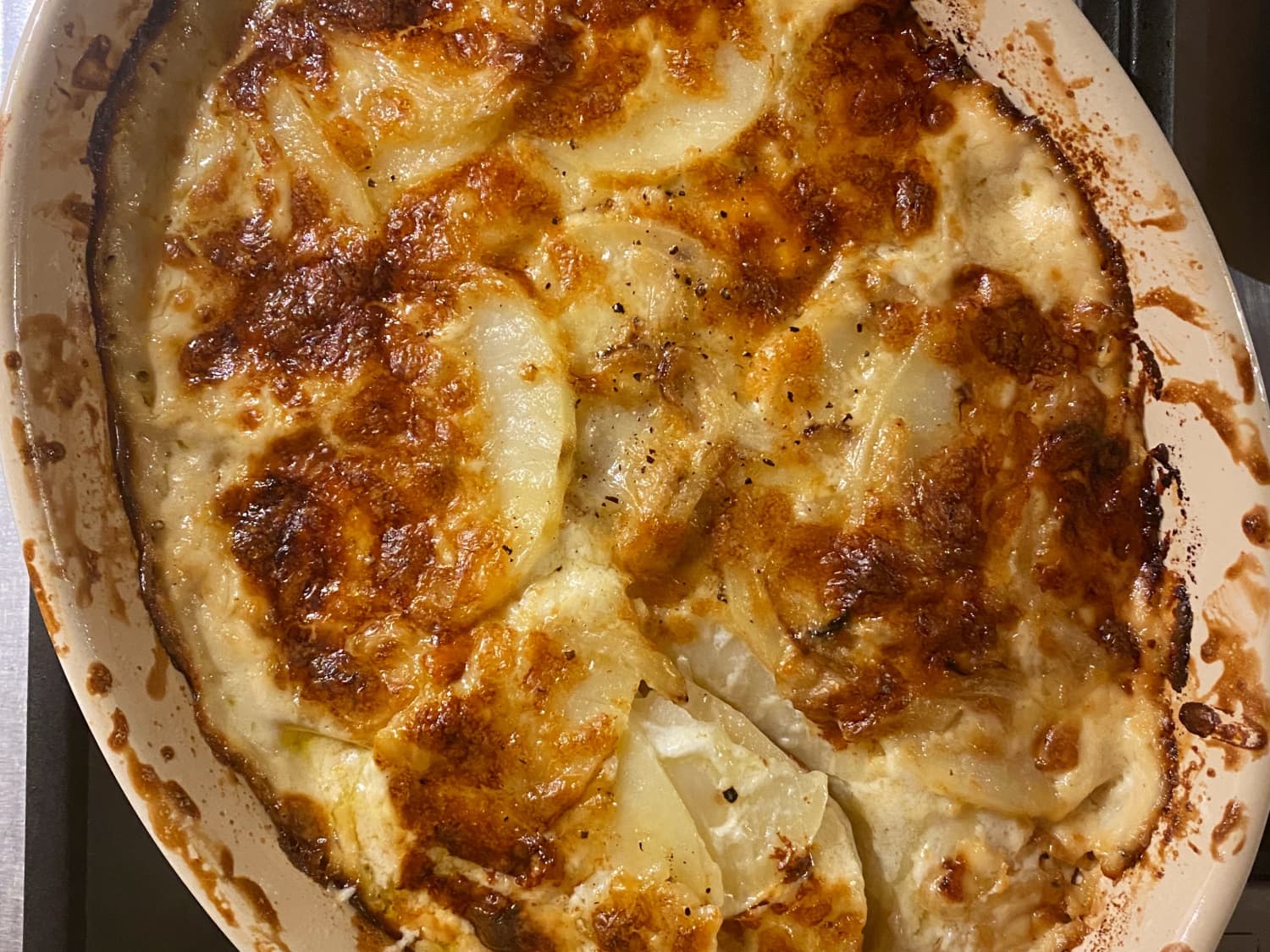 I Tried Ina Garten S Potato Fennel Gratin Kitchn I got my ingredients ready ahead of time, but for some reason it took that long to get it all together. ina garten s potato fennel gratin