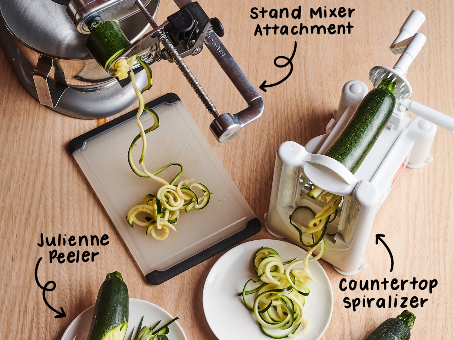 Spiralizing vegetables: How to use a KitchenAid mixer spiralizer