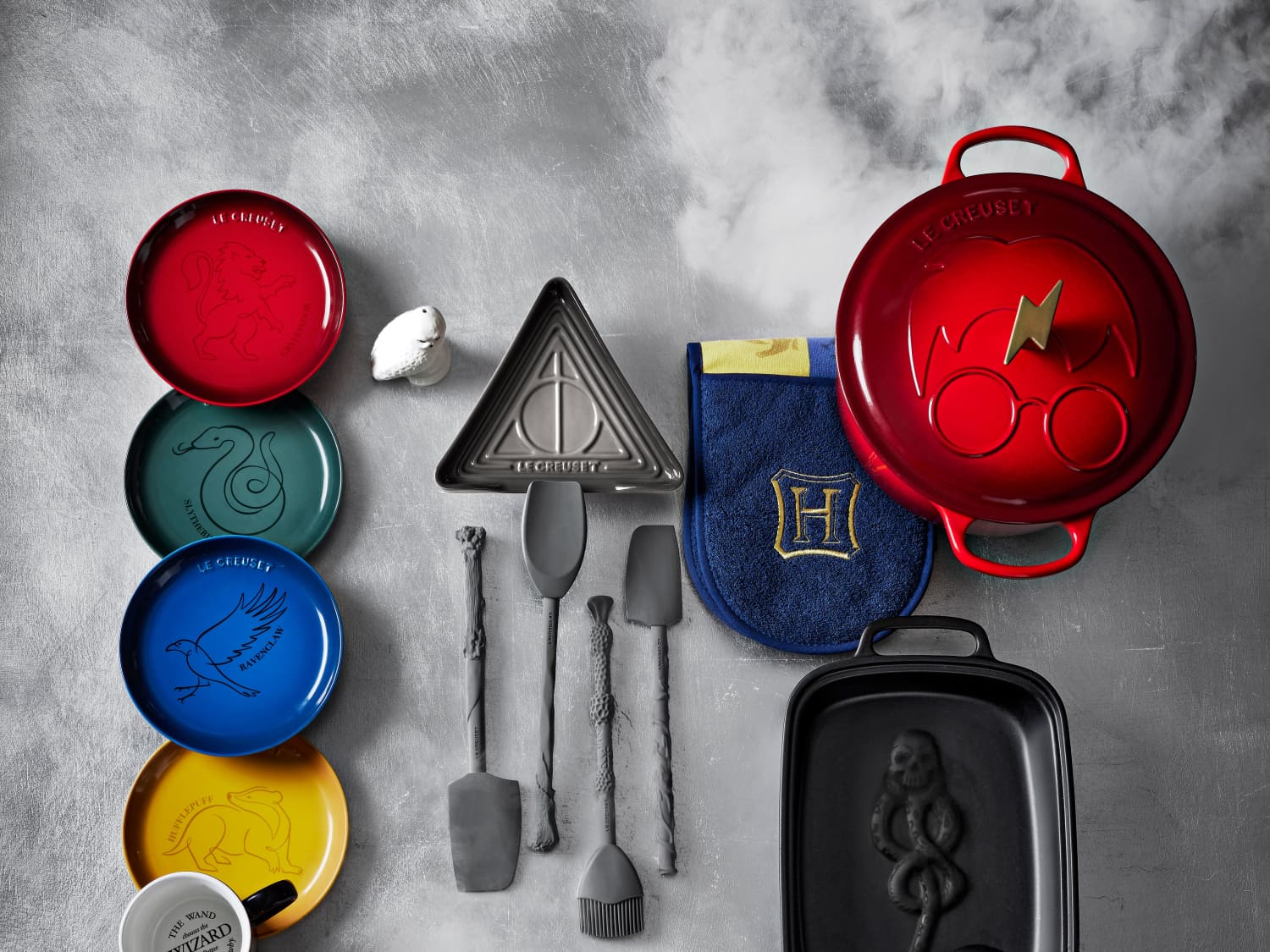 Lot 4 Spatules Magiques Le Creuset Harry Potter – Silicone – Neuves