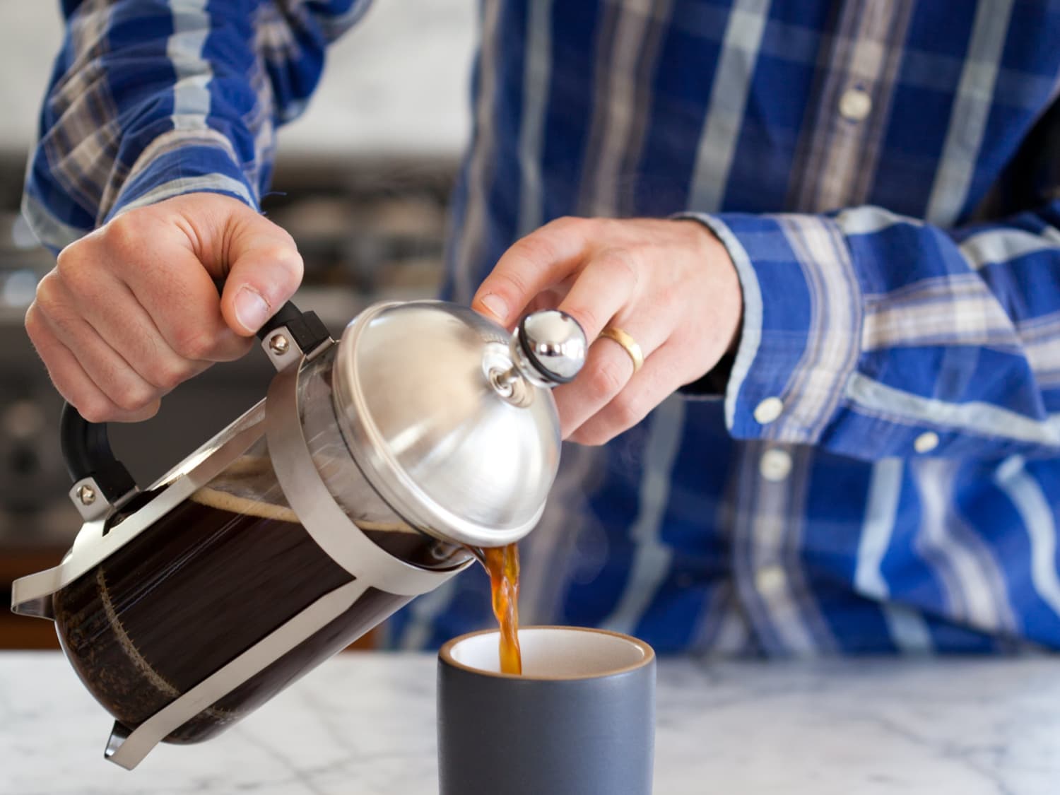 French Press Coffee Tea Maker, Brew Coffee French Press