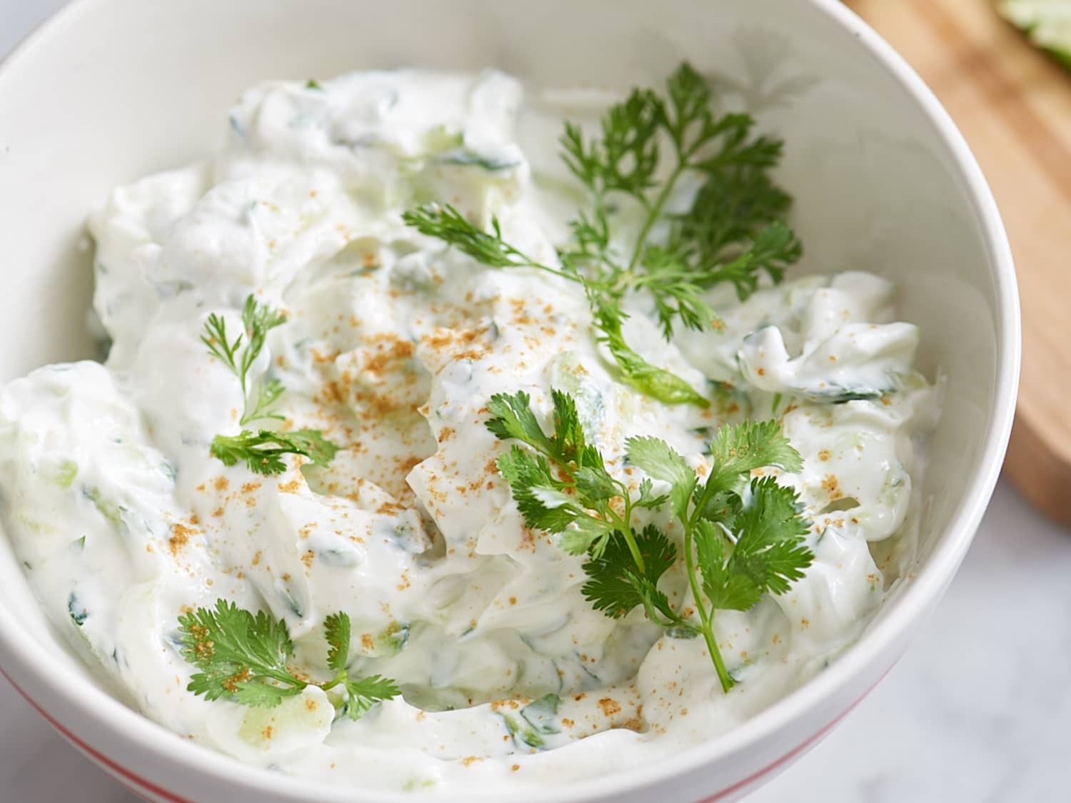 How To Make Indian Cucumber Yogurt Sauce Raita Kitchn
