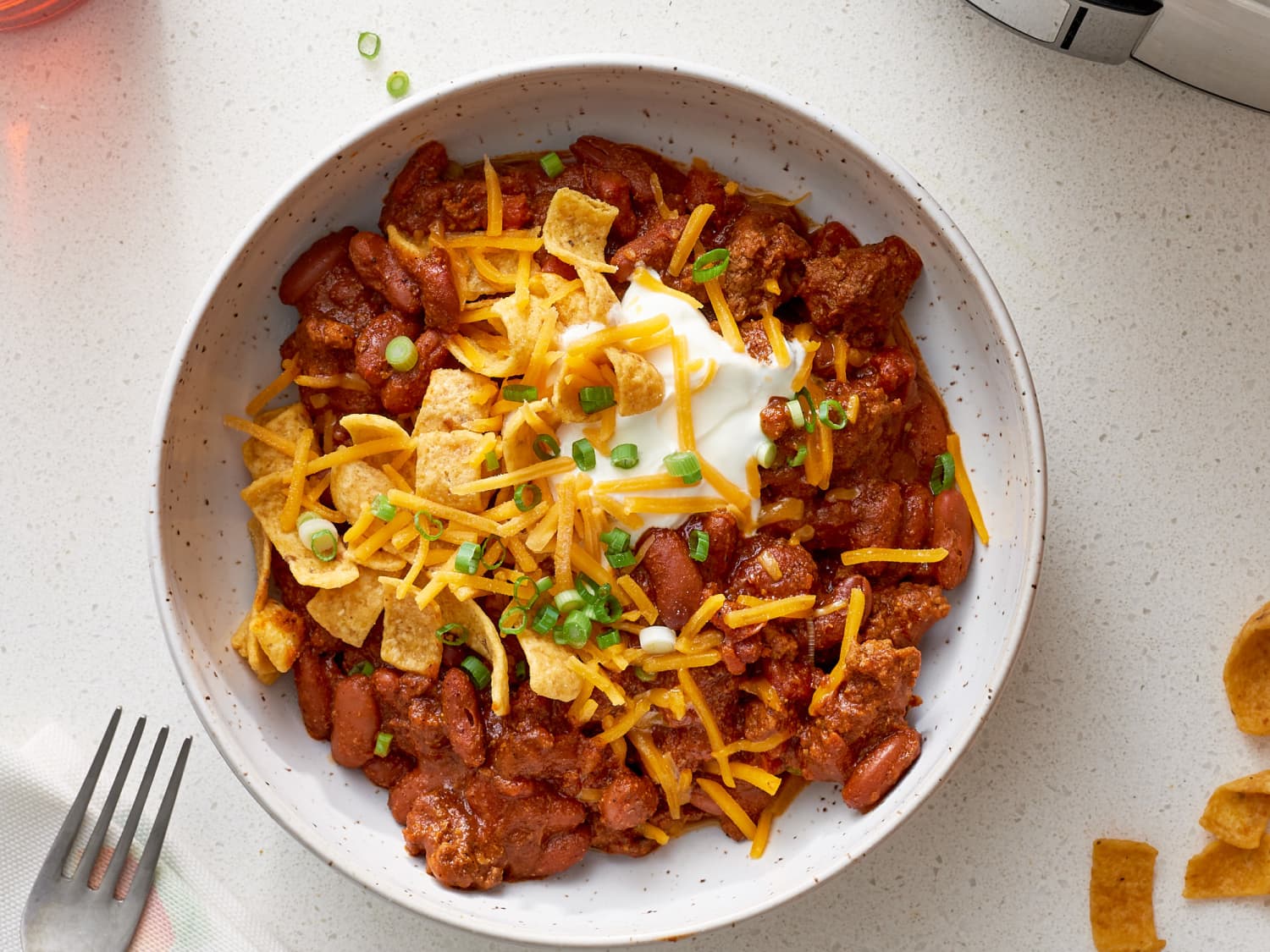 How To Make Slow Cooker Beef Chili The Simplest Easiest Method Kitchn