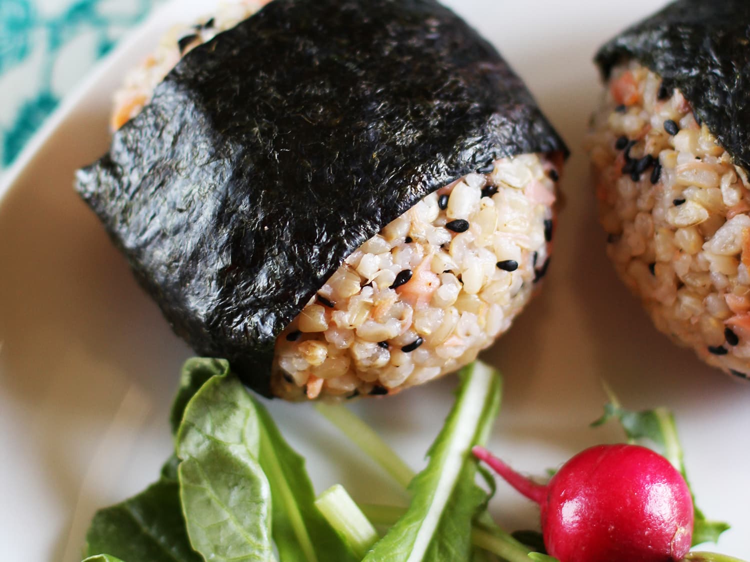 Recipe Salmon And Black Sesame Onigiri Japanese Rice Balls Kitchn