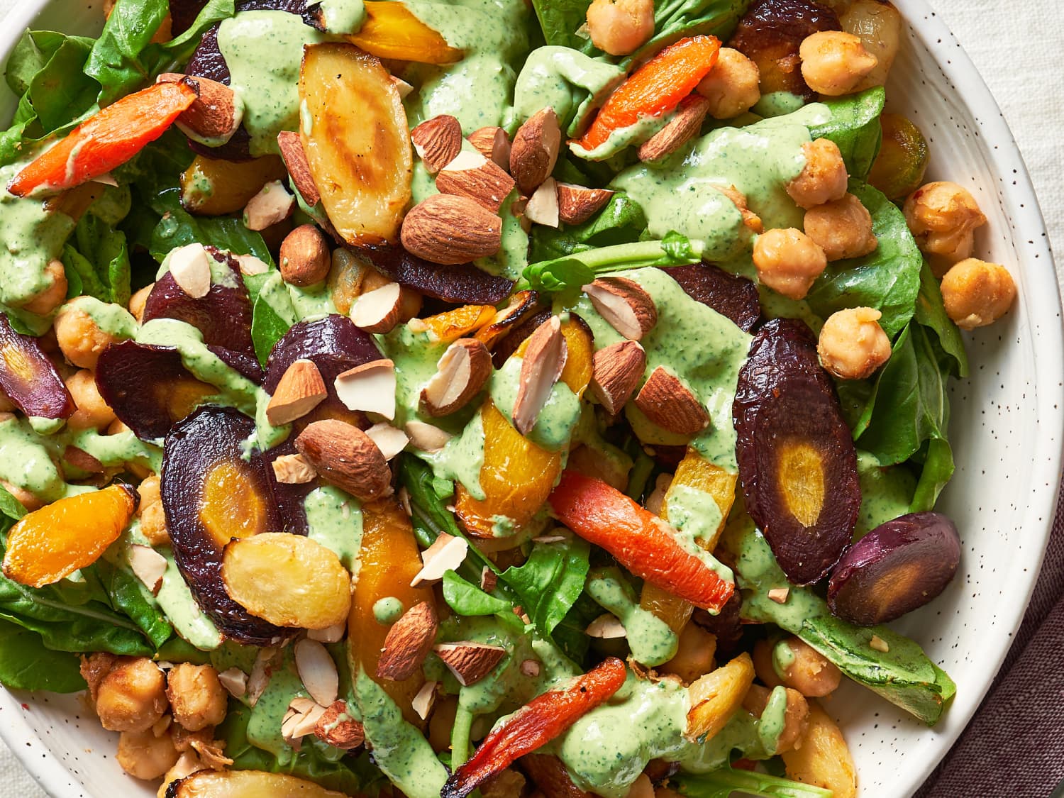 Chickpea Salad Recipe With Roasted Carrots Kitchn