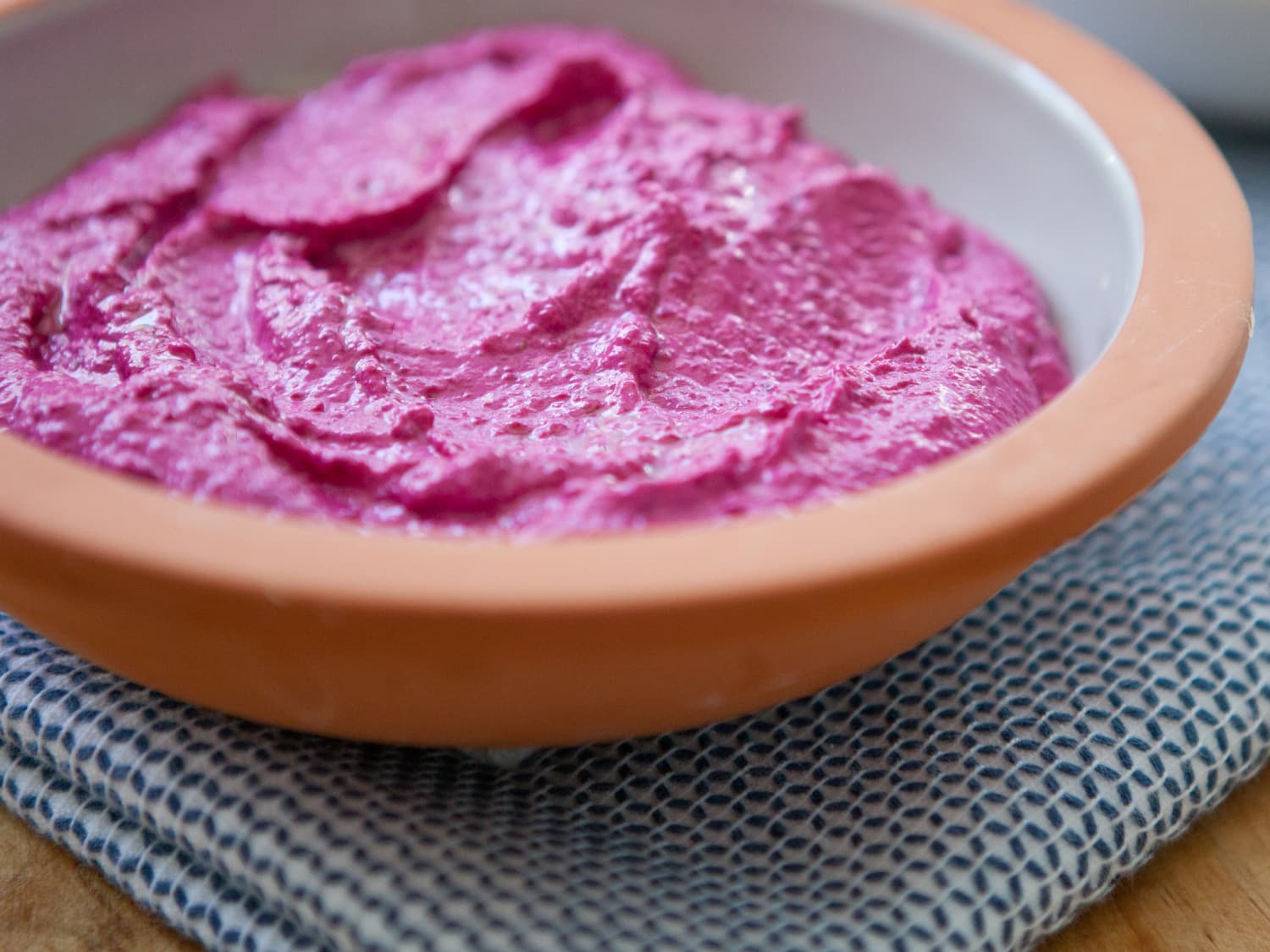 Easy Colorful Appetizer Recipe Creamy Beet Tahini Dip Kitchn