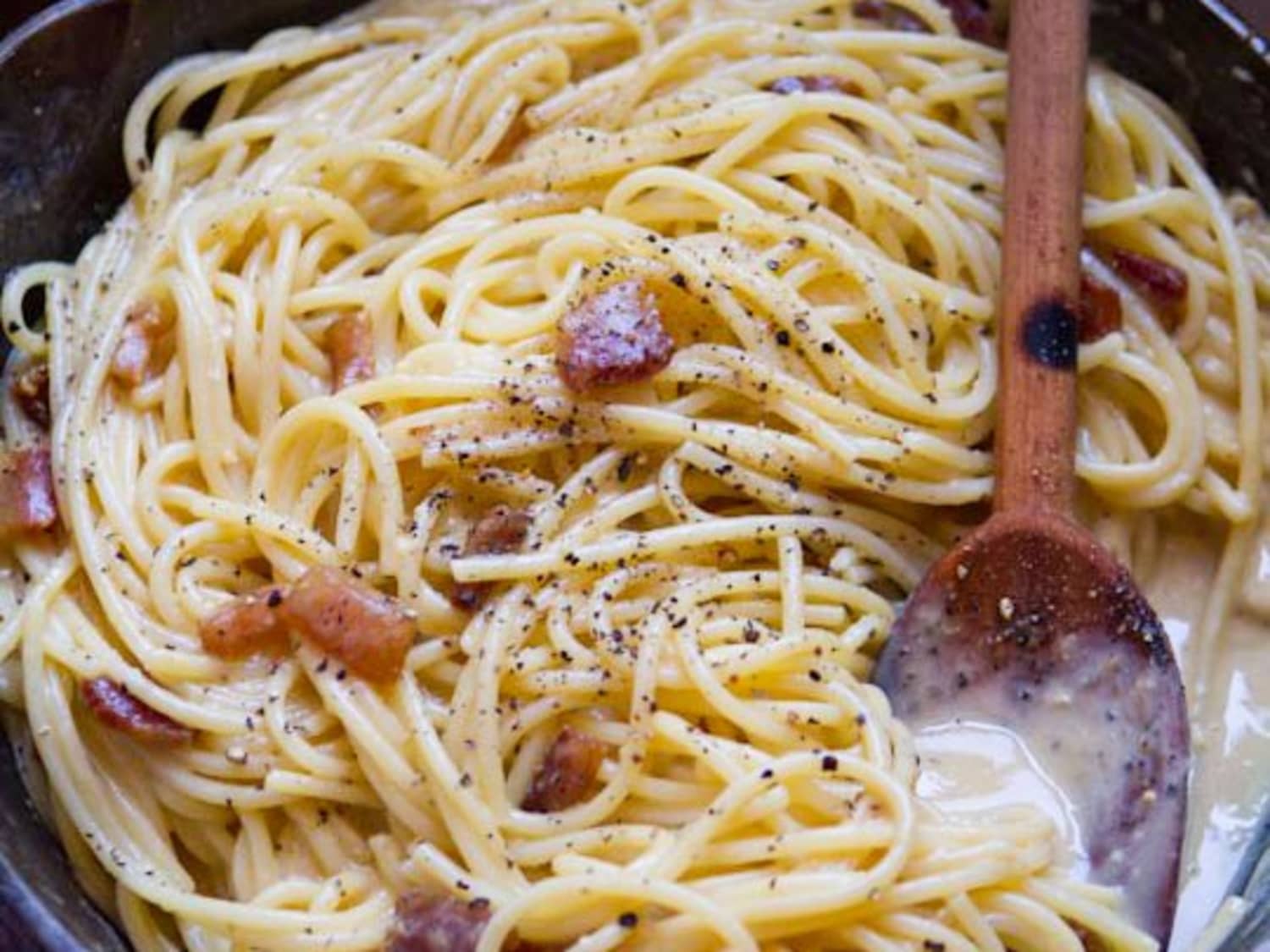 Recipe Authentic Spaghetti Alla Carbonara Kitchn