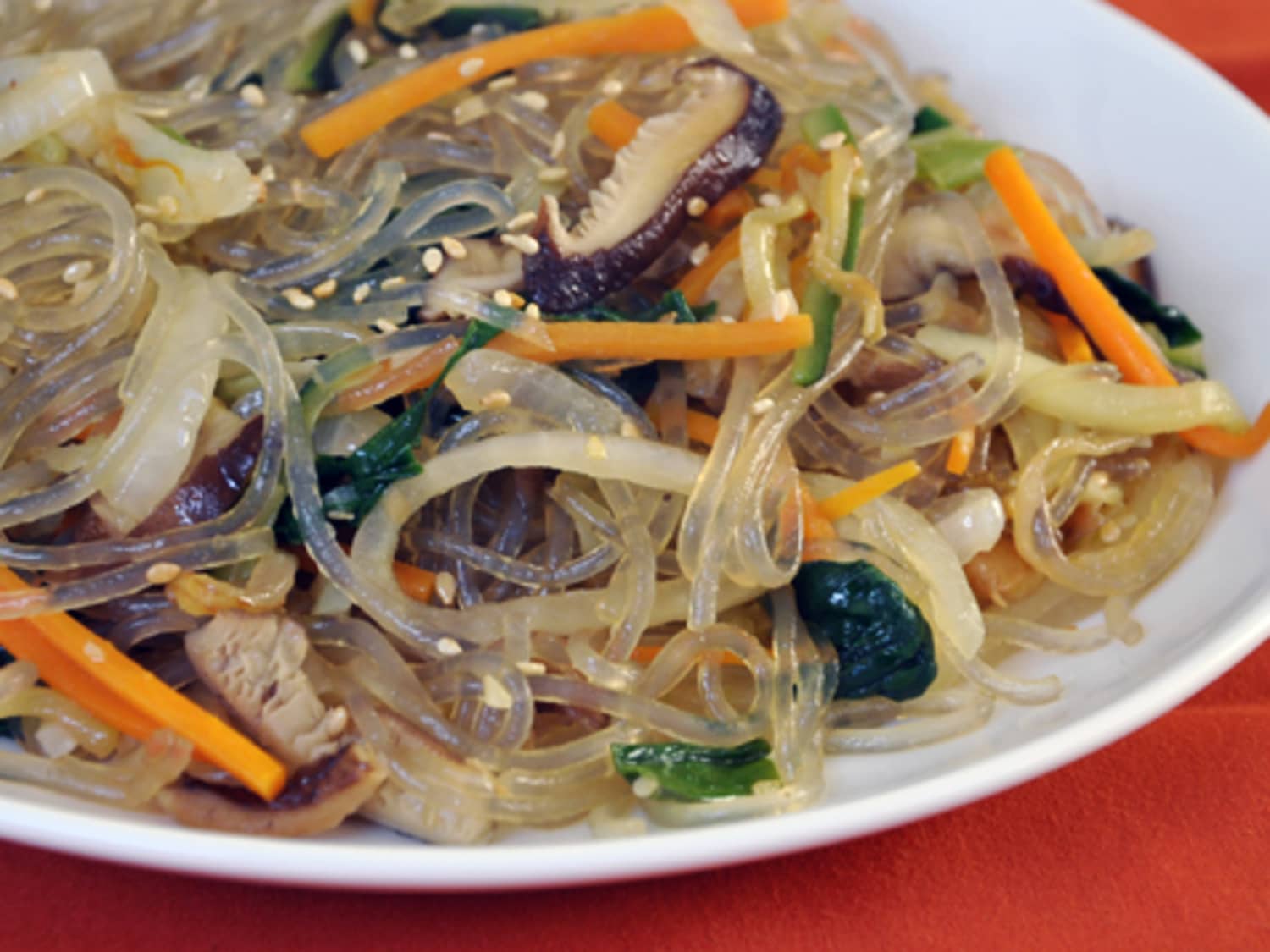 Recipe Chap Chae Korean Noodles With Vegetables Kitchn