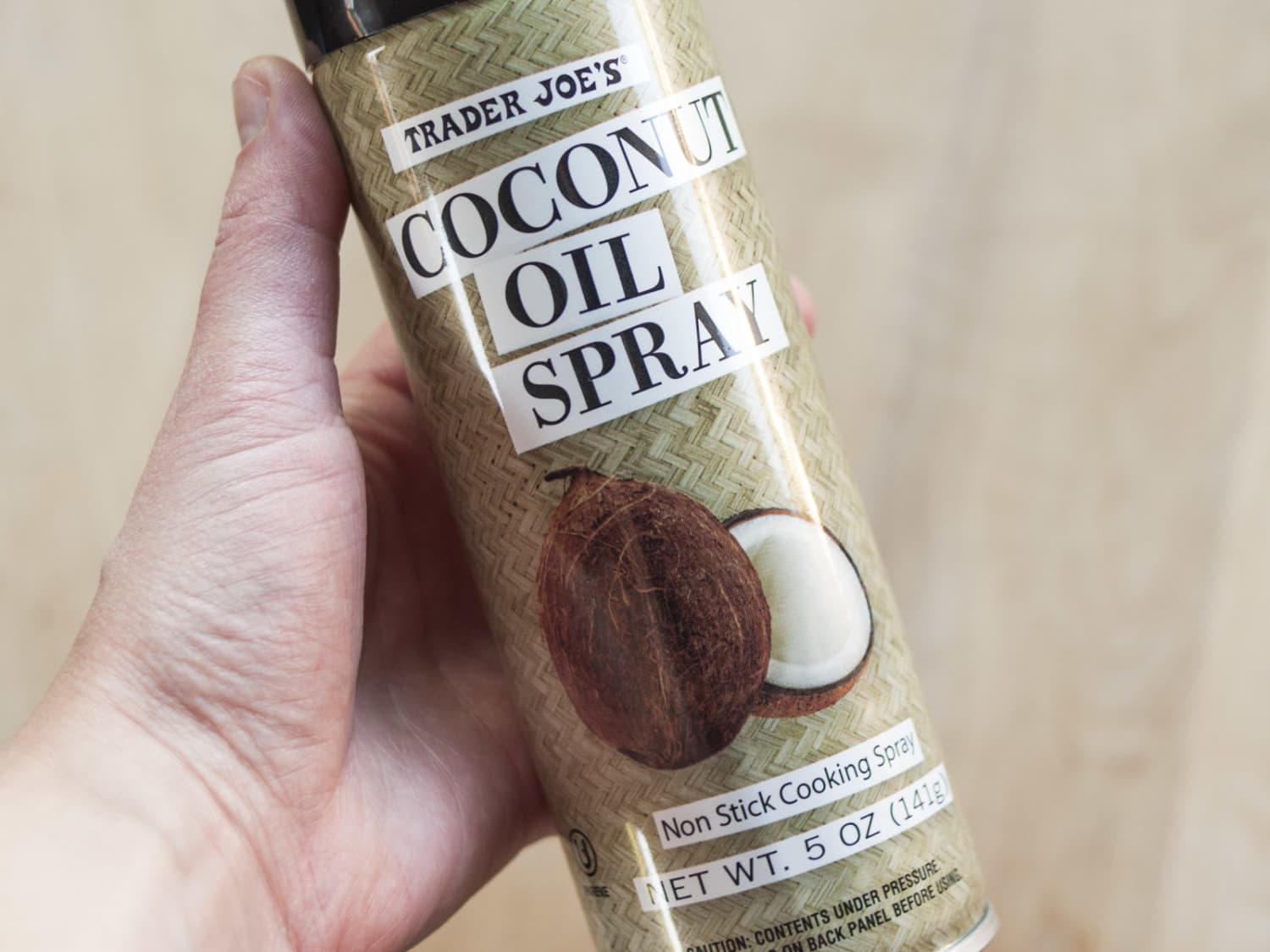 Love Coconut Oil Try Trader Joe S Coconut Oil Cooking Spray Kitchn