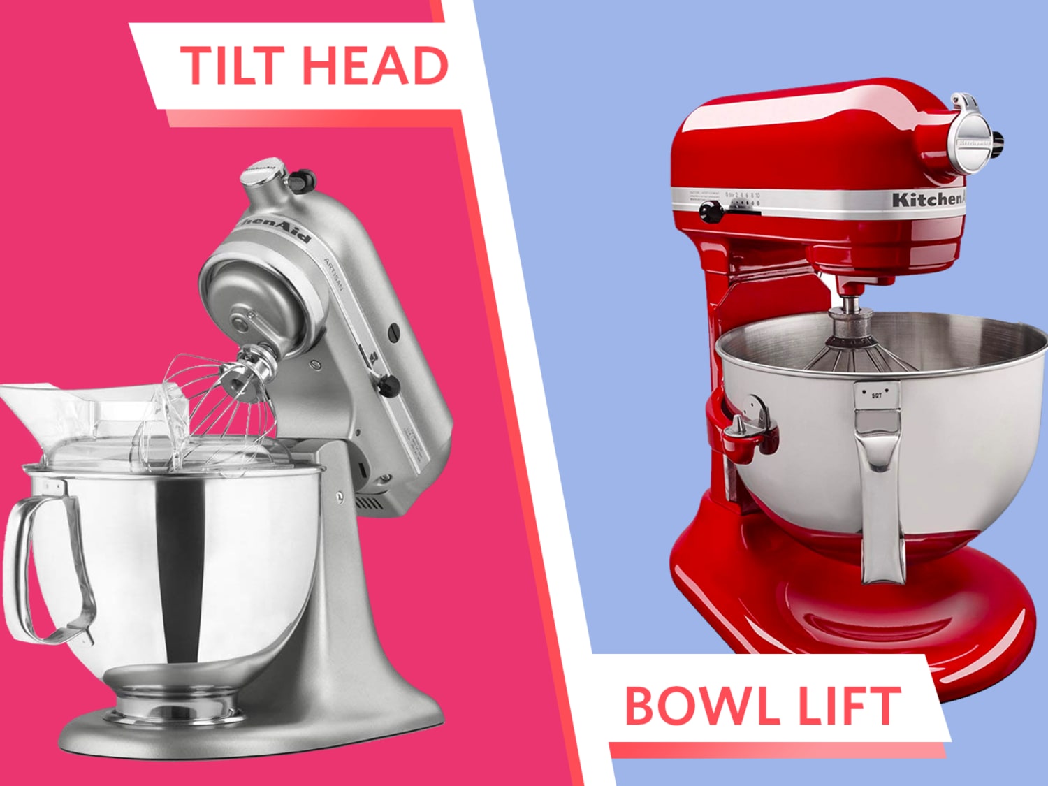 KitchenAid Tilt Head Stand Mixer Comparison ~ Artisan vs. Classic