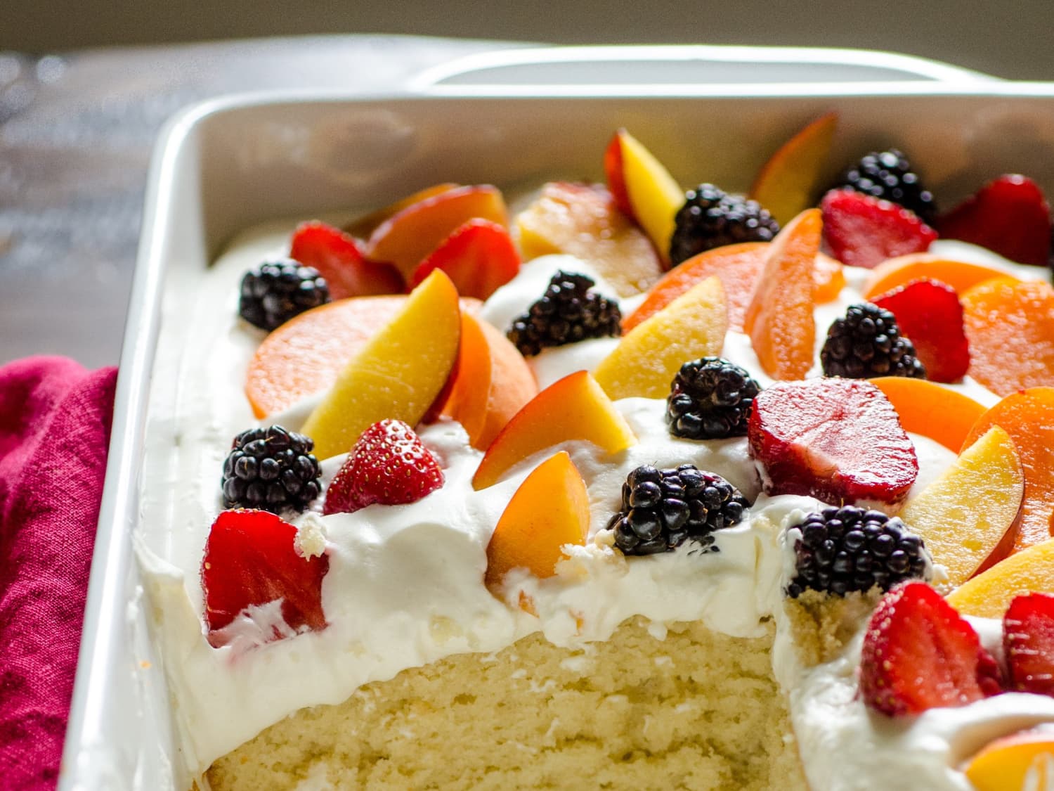 Summer Cake Recipe (Easy, With Fruits And Cream) | The Kitchn