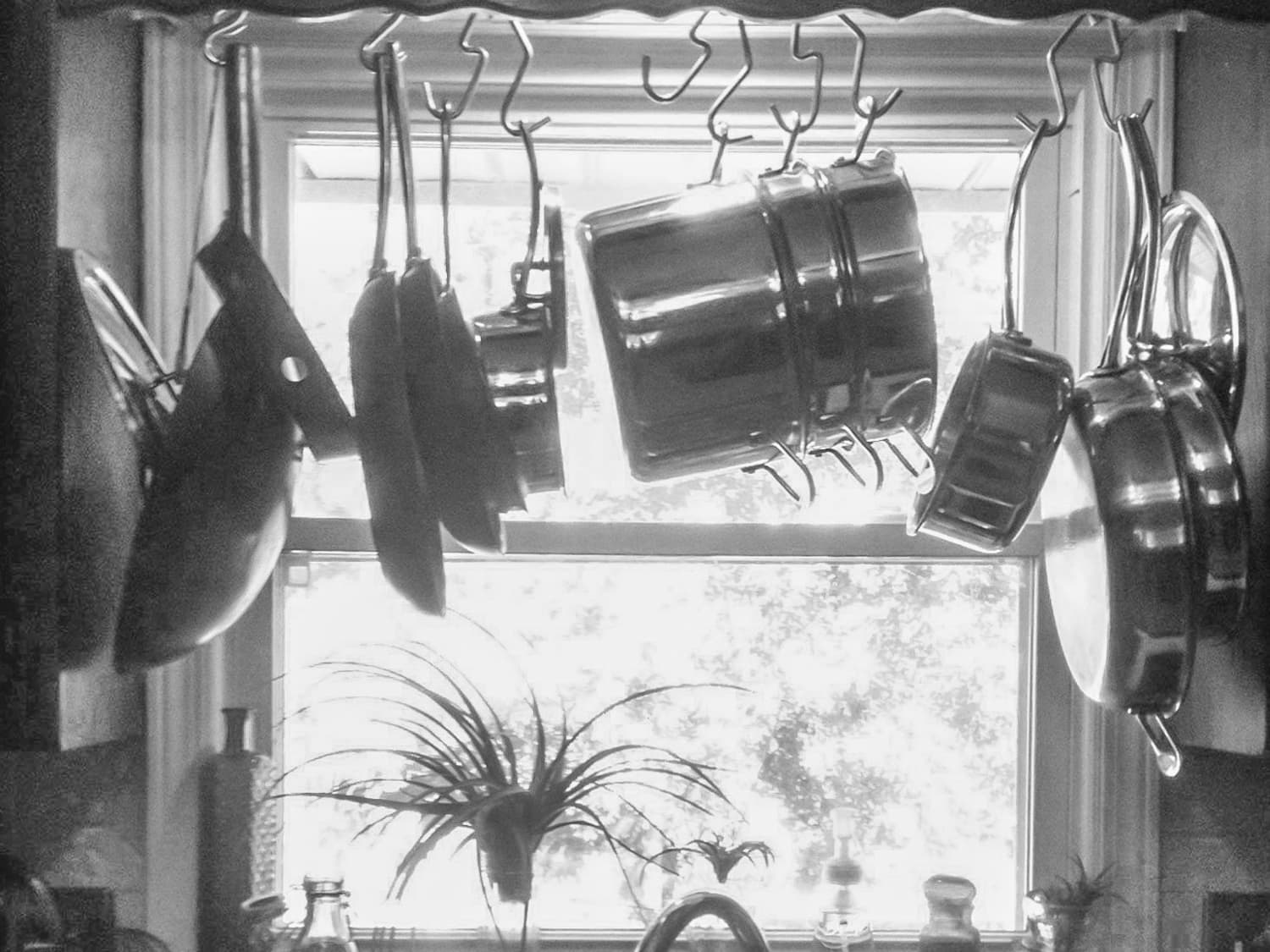 Hang Your Pot Rack Over the Sink and Let Your Pans Drip Dry ...