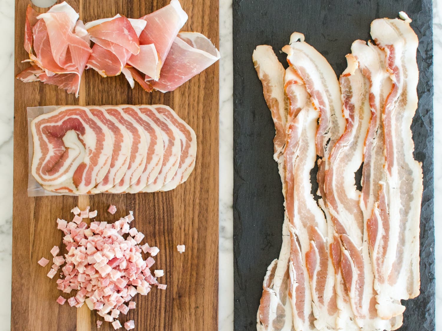 What's the Difference Between Bacon, Pancetta, and Prosciutto? | Kitchn What's the Difference Between Bacon, Pancetta, and Prosciutto? | Kitchn