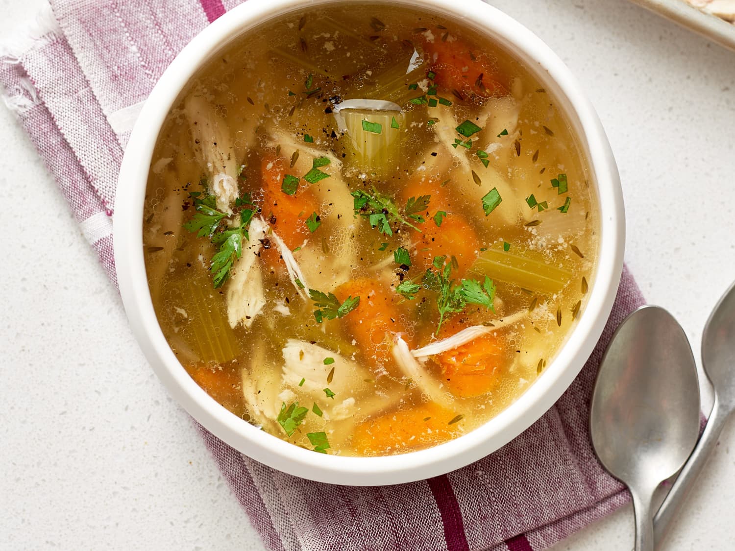 Slow Cooker Chicken Soup Whole Chicken Recipe Slow Cooker Whole Chicken Soup Kitchn