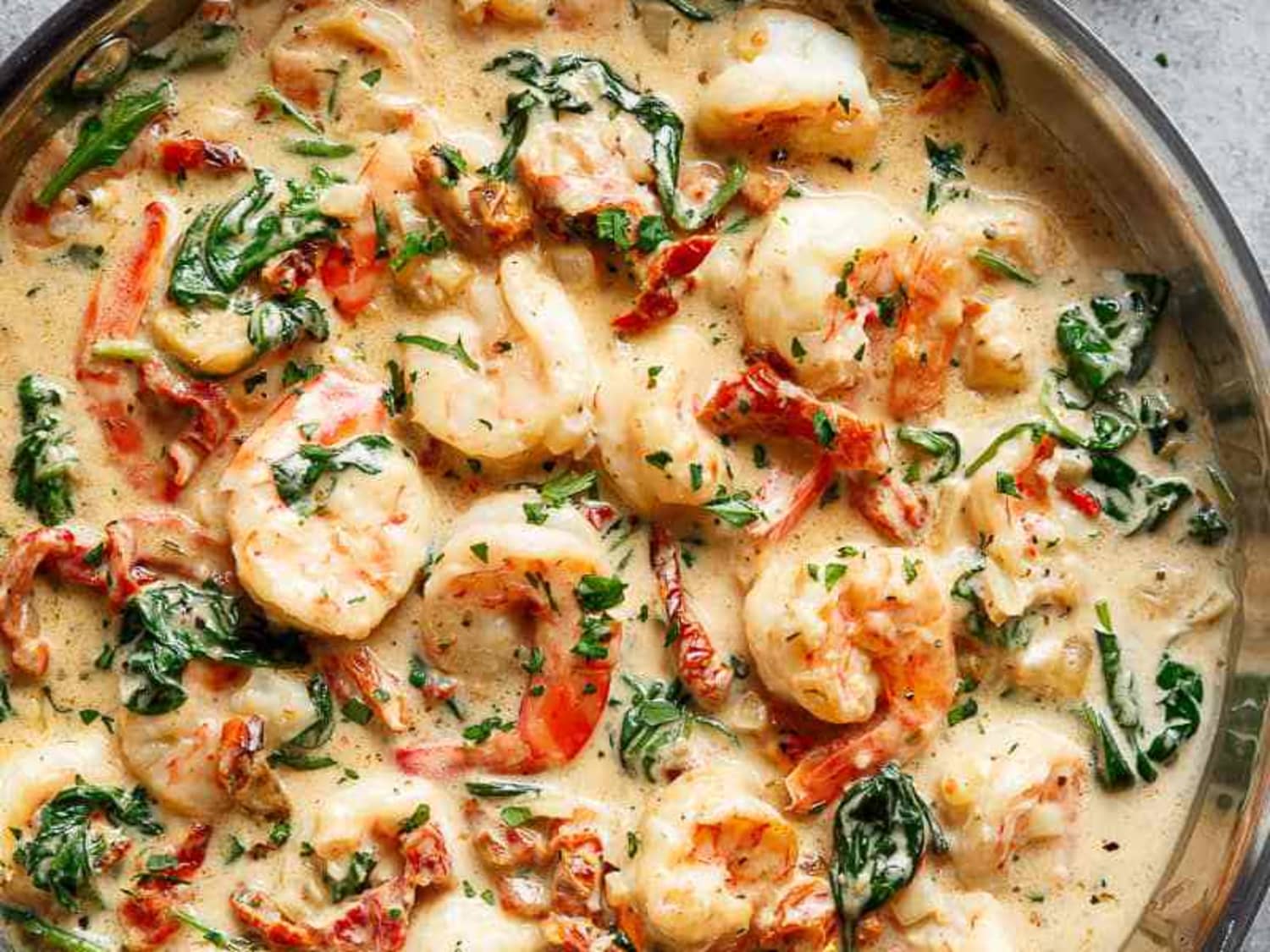 Creamy Garlic Butter Tuscan Shrimp - Cafe Delites | The Kitchn