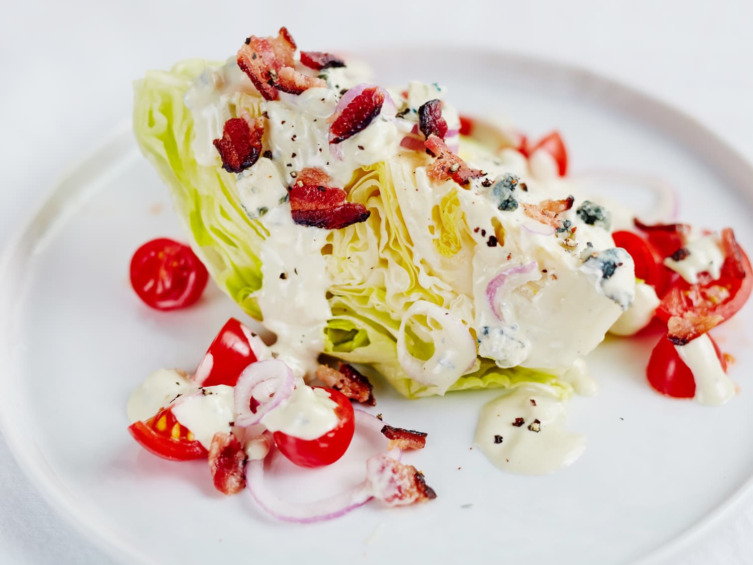 Recipe: Iceberg Wedge Salad with Homemade Blue Cheese Dressing