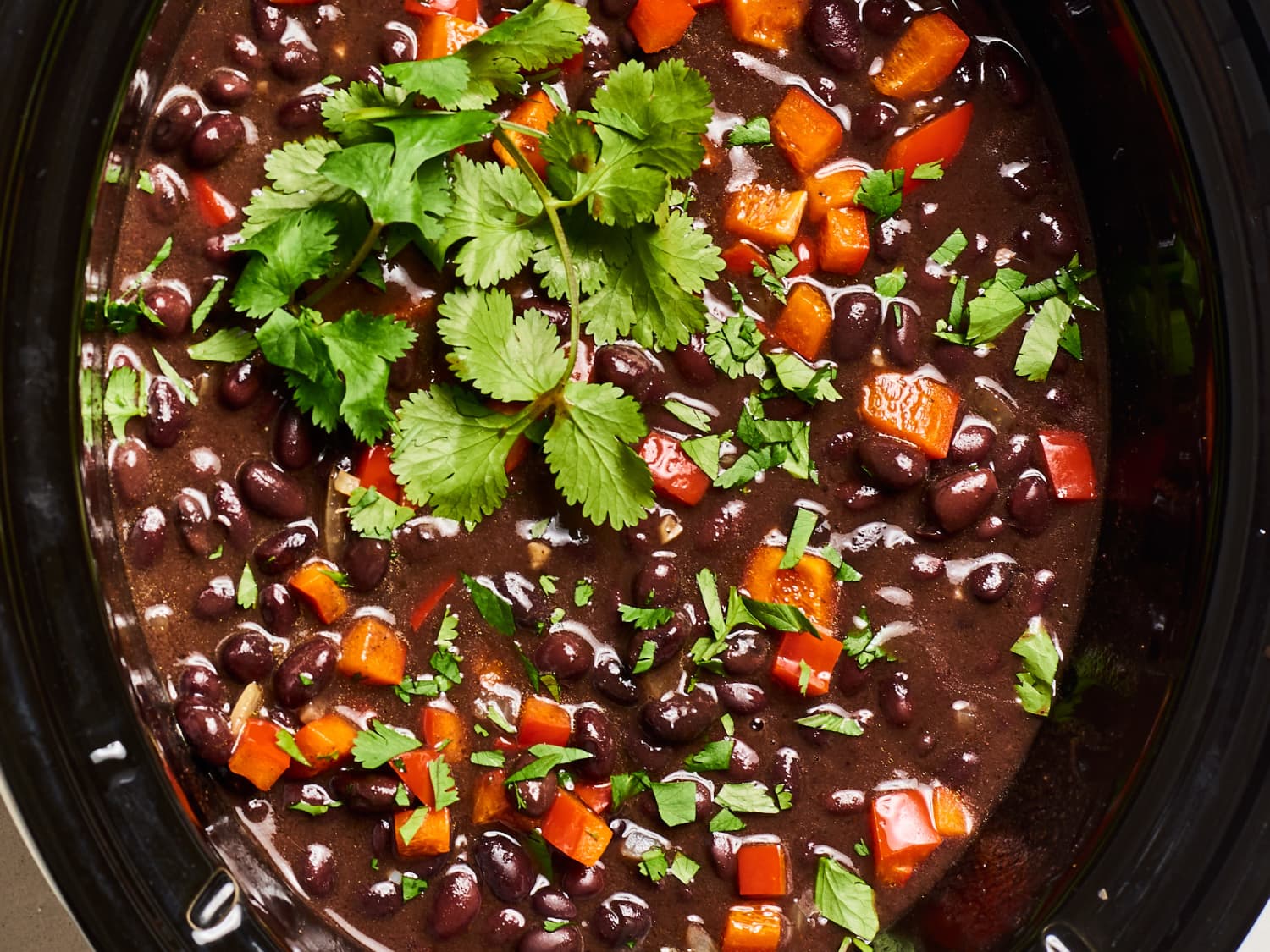 Slow Cooker Black Bean Soup - The Magical Slow Cooker