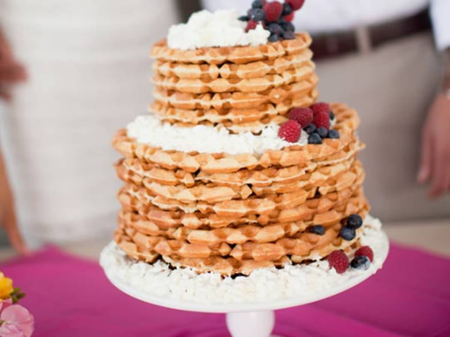 Look A Waffle Wedding Cake Kitchn