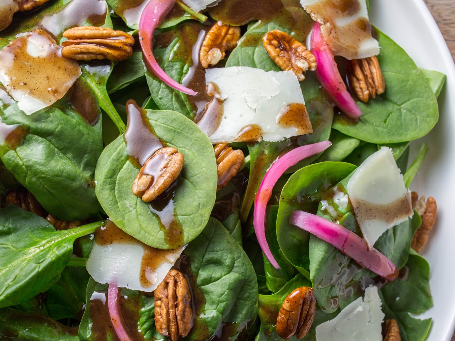 Recipe Spinach Salad With Warm Brown Butter Dressing Kitchn