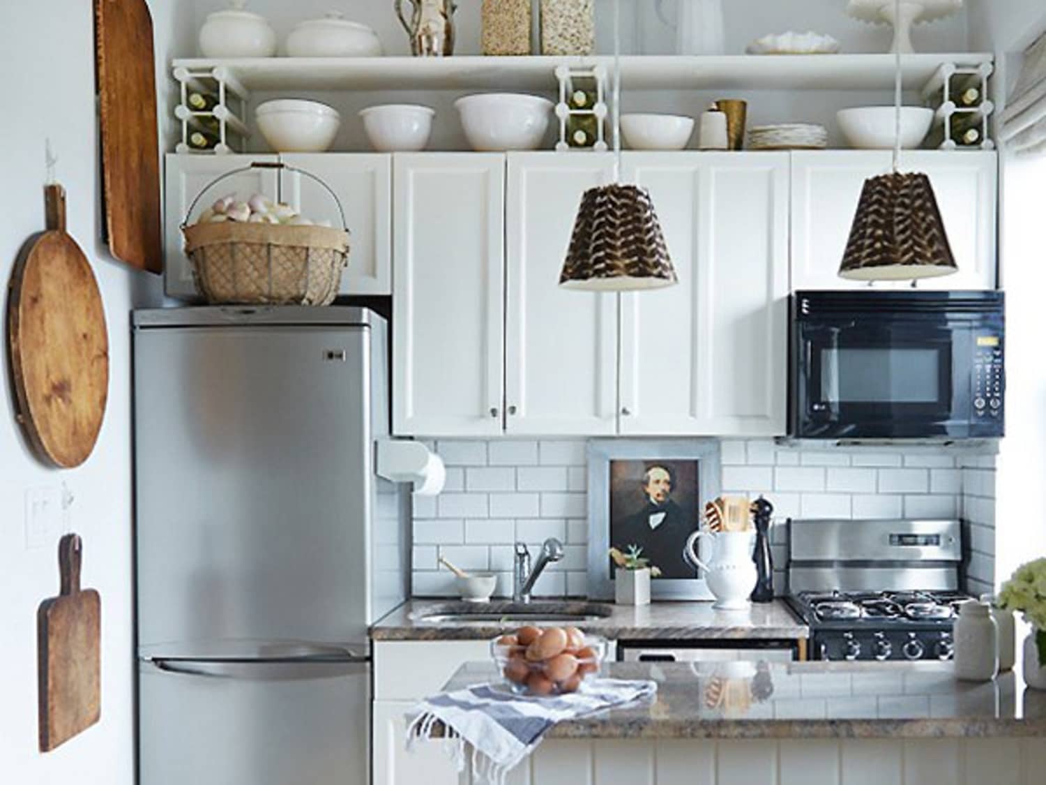 Here's How to Squeeze a Little More Storage Space into a Tiny Kitchen  Without It