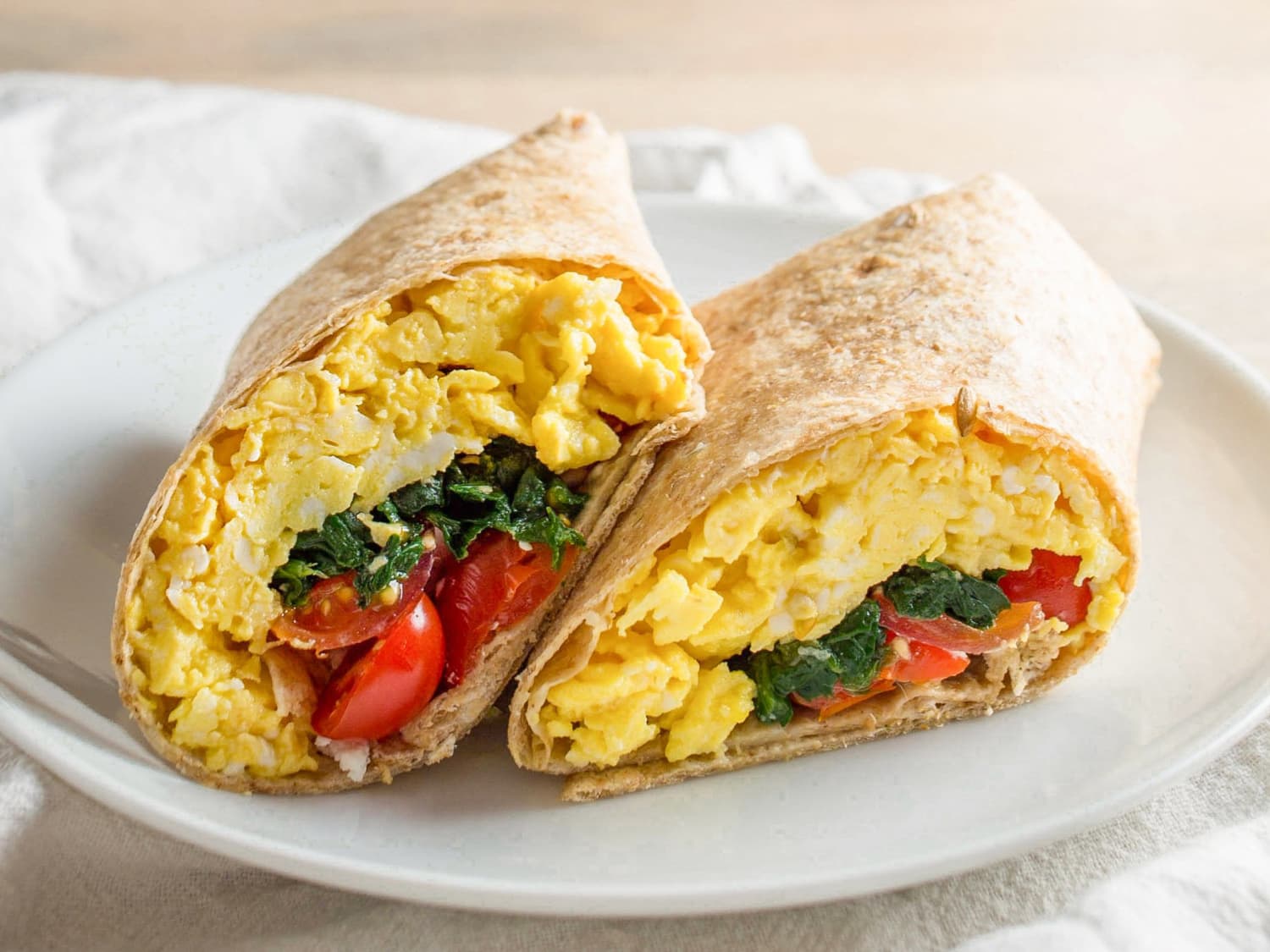 Recipe Freezer Friendly Spinach Feta Breakfast Wraps Kitchn