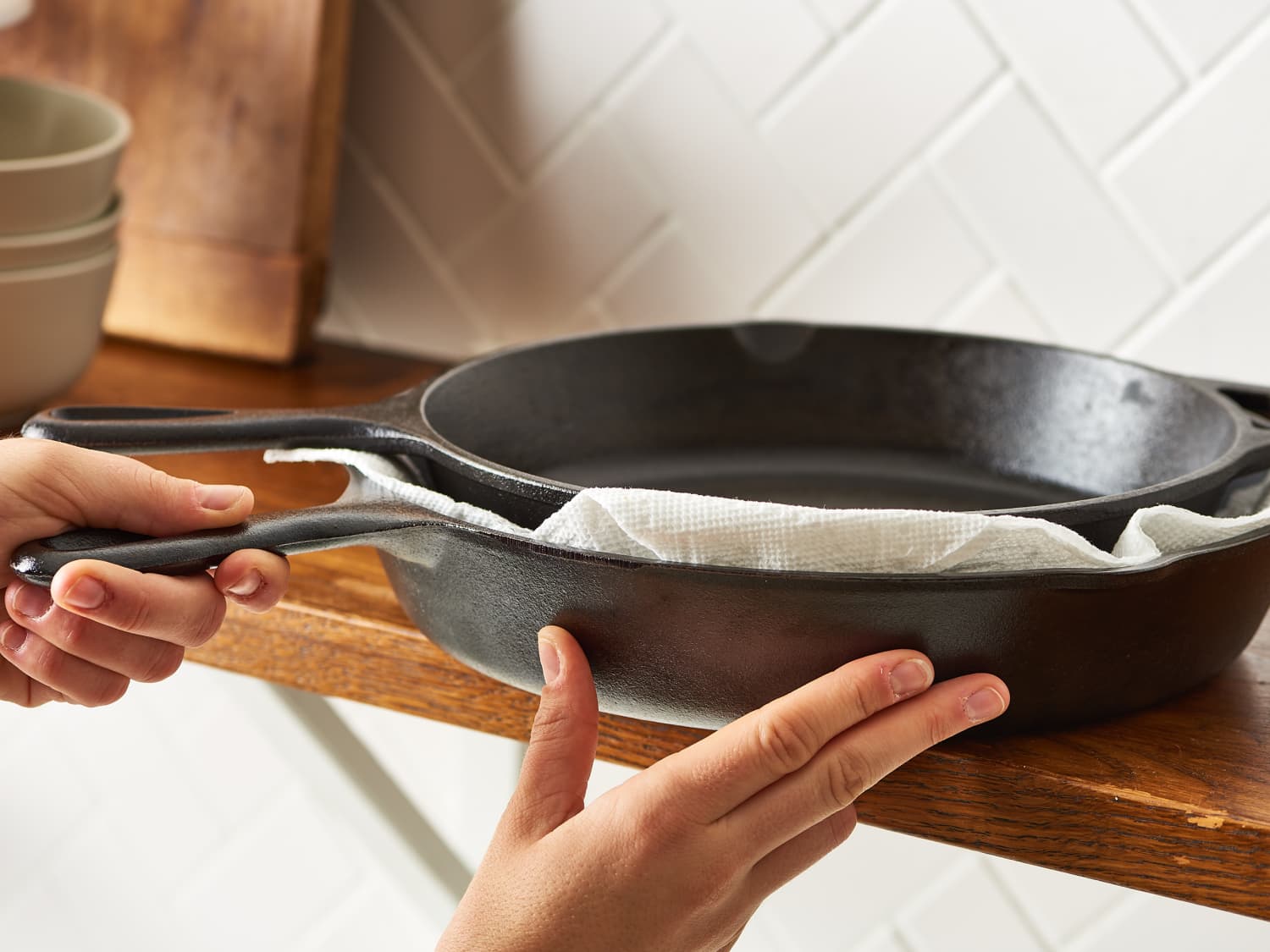 My storage solution for my cast iron skillets.  Hanging pans, Farmhouse  kitchen remodel, Diy kitchen storage