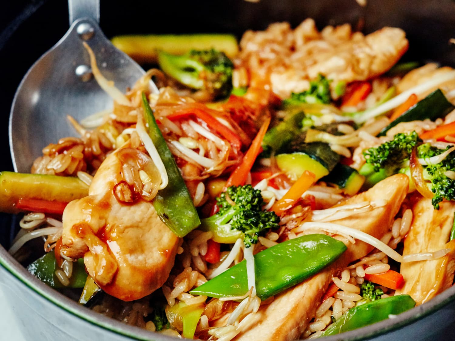 One Pot Recipe Chicken Teriyaki With Vegetables Rice Kitchn Continuously whisk until the teriyaki sauce is thickened. one pot chicken teriyaki with vegetables rice