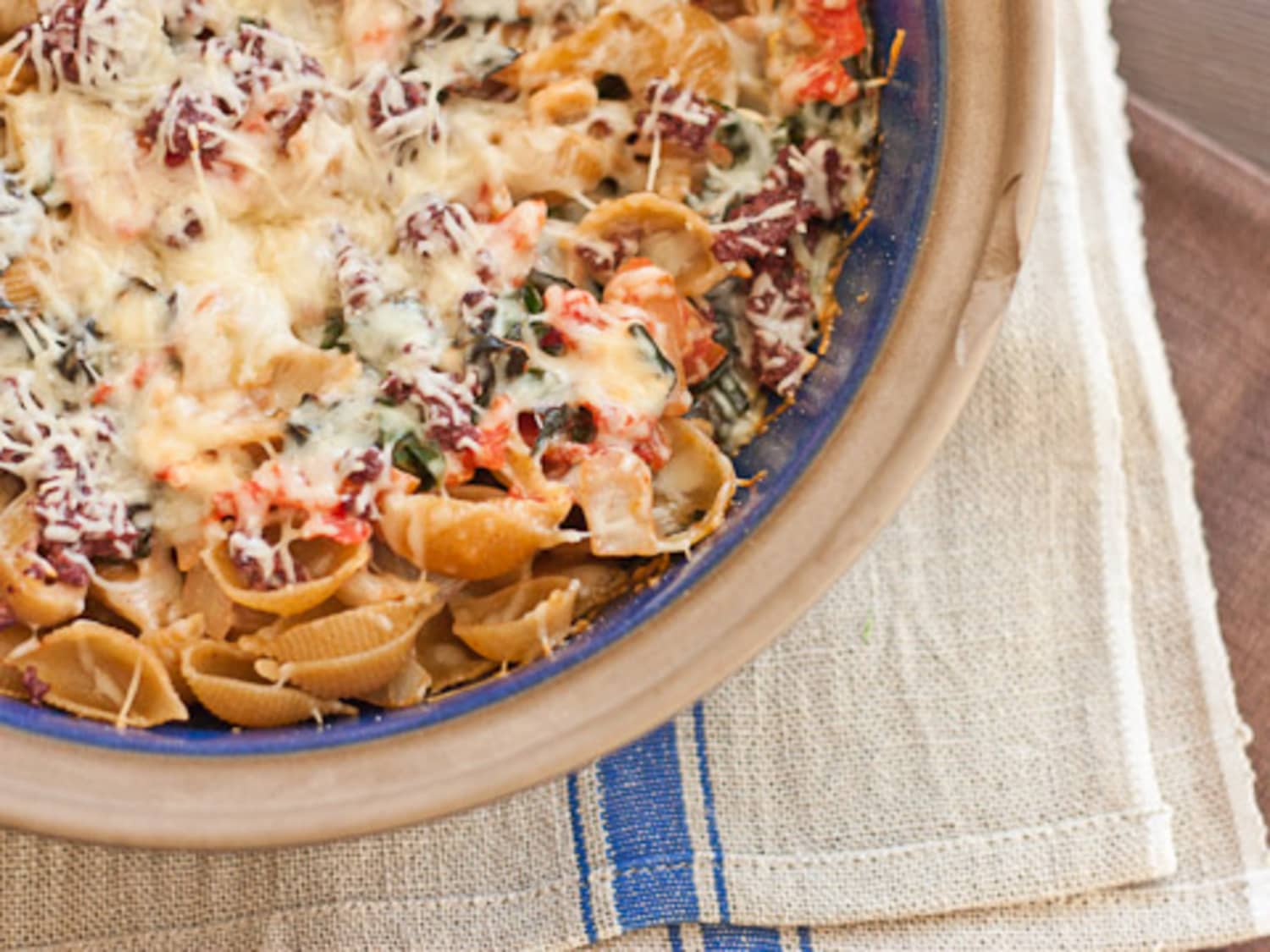 Recipe Goat Cheese And Swiss Chard Pasta Casserole Kitchn