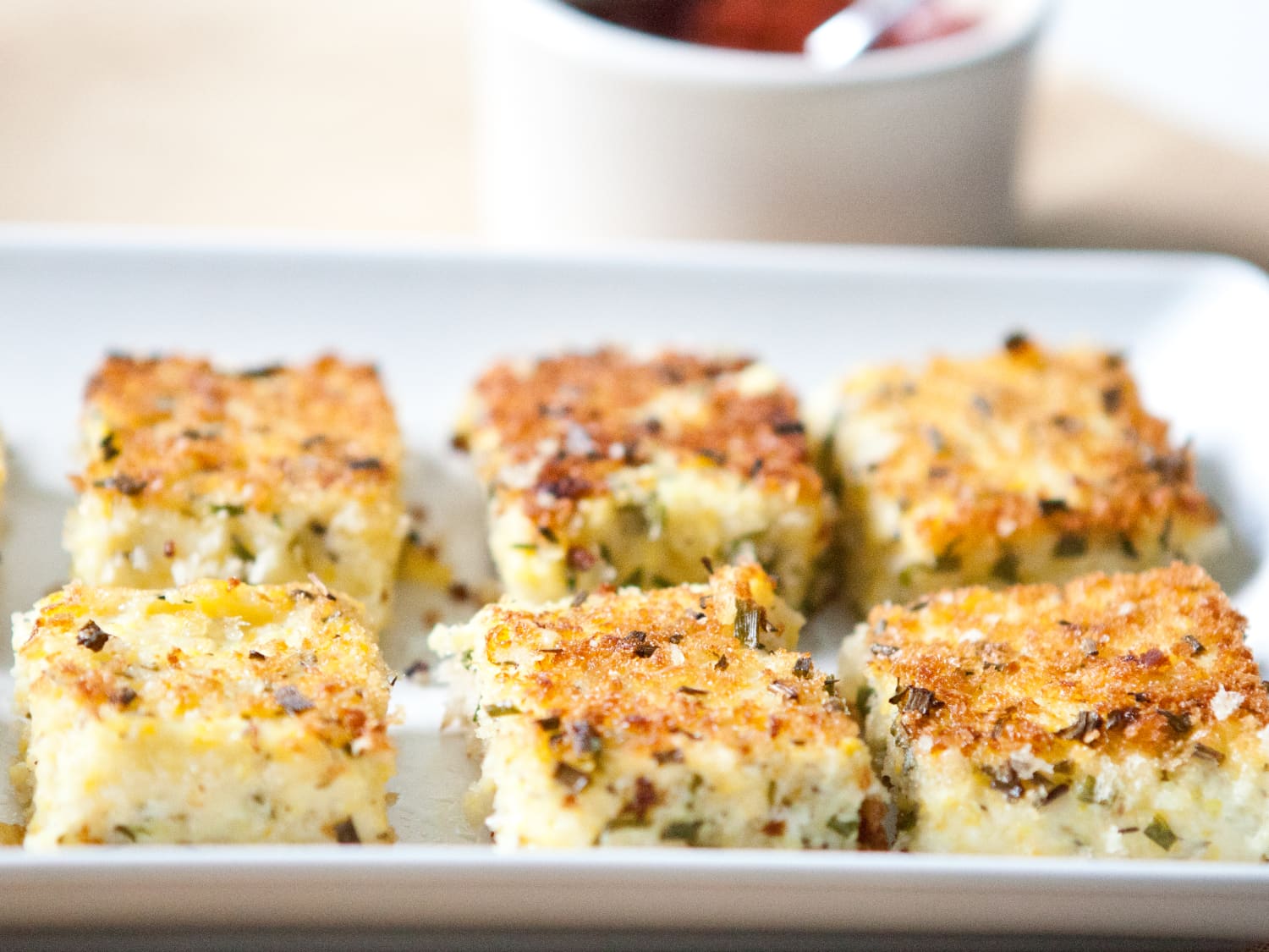 Appetizer Recipe Herbed Goat Cheese Polenta Bites Kitchn