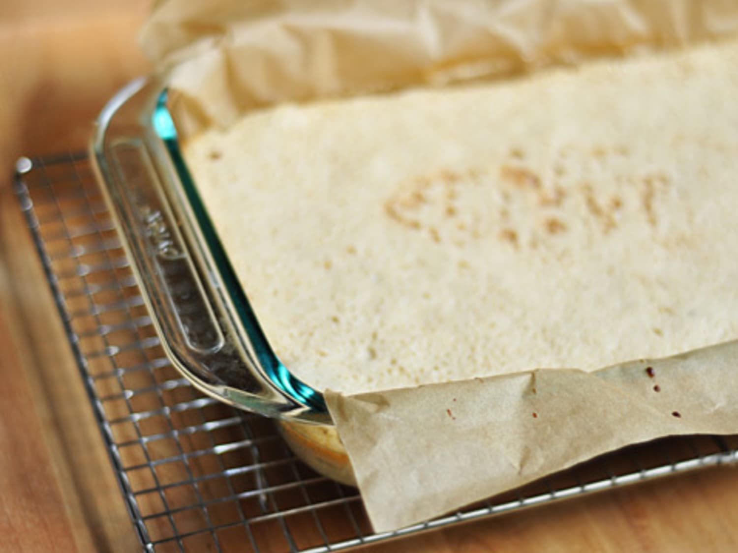 Parchment Lined Baking Sheet