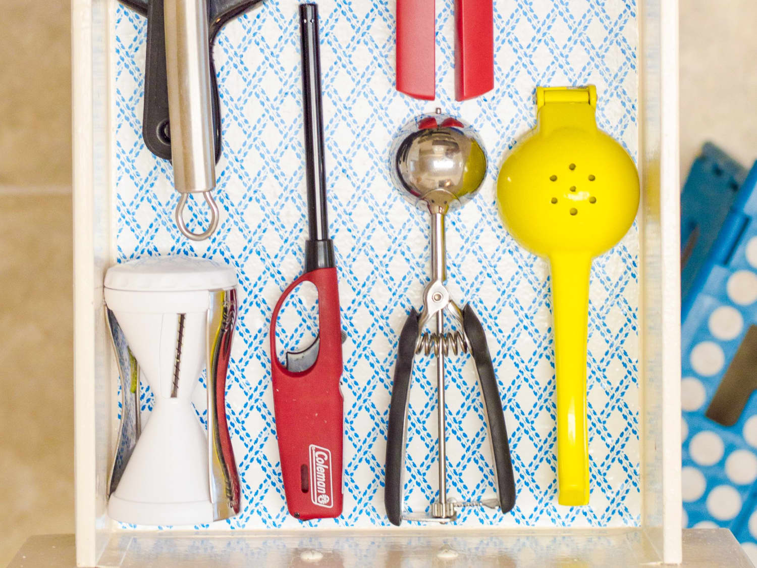 How To Line Kitchen Drawers Shelves With Cheery Paper Kitchn