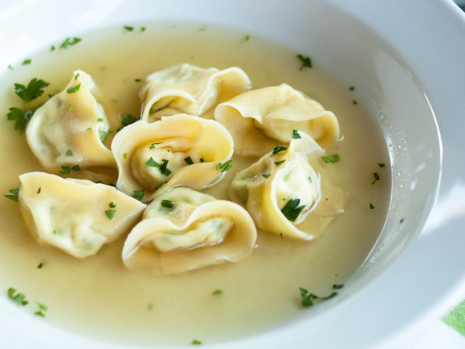 Dinner Party Recipe Three Cheese Tortellini In Parmesan Broth Kitchn