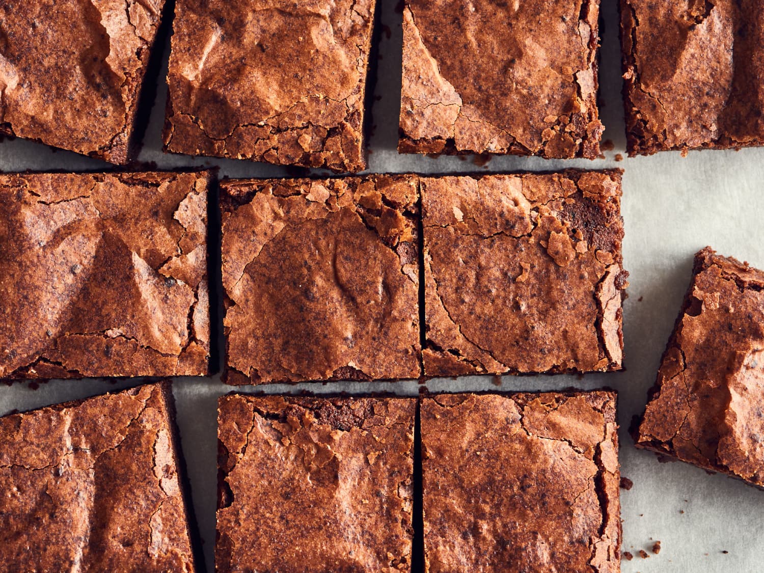Instant coffee in brownies top