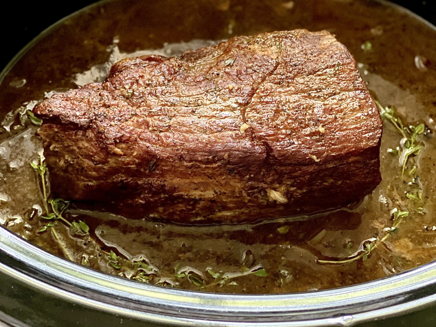 Slow Cooker Roast Beef au Jus