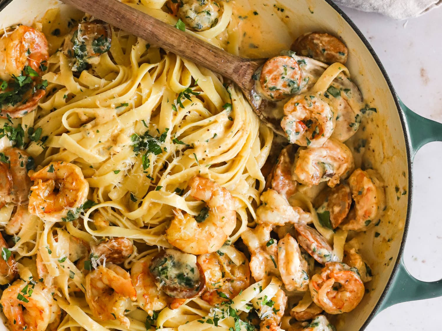 Creamy Cajun Shrimp Pasta
