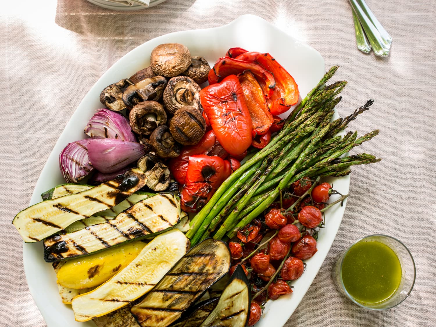Charcoal shop grilled vegetables
