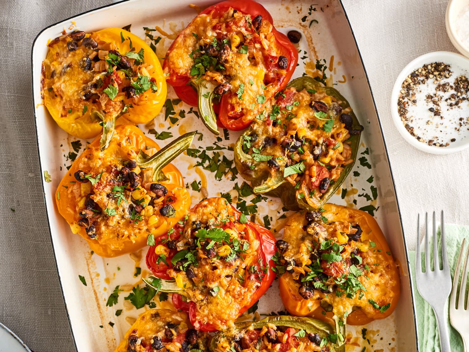 Vegetarian stuffed outlet bell peppers